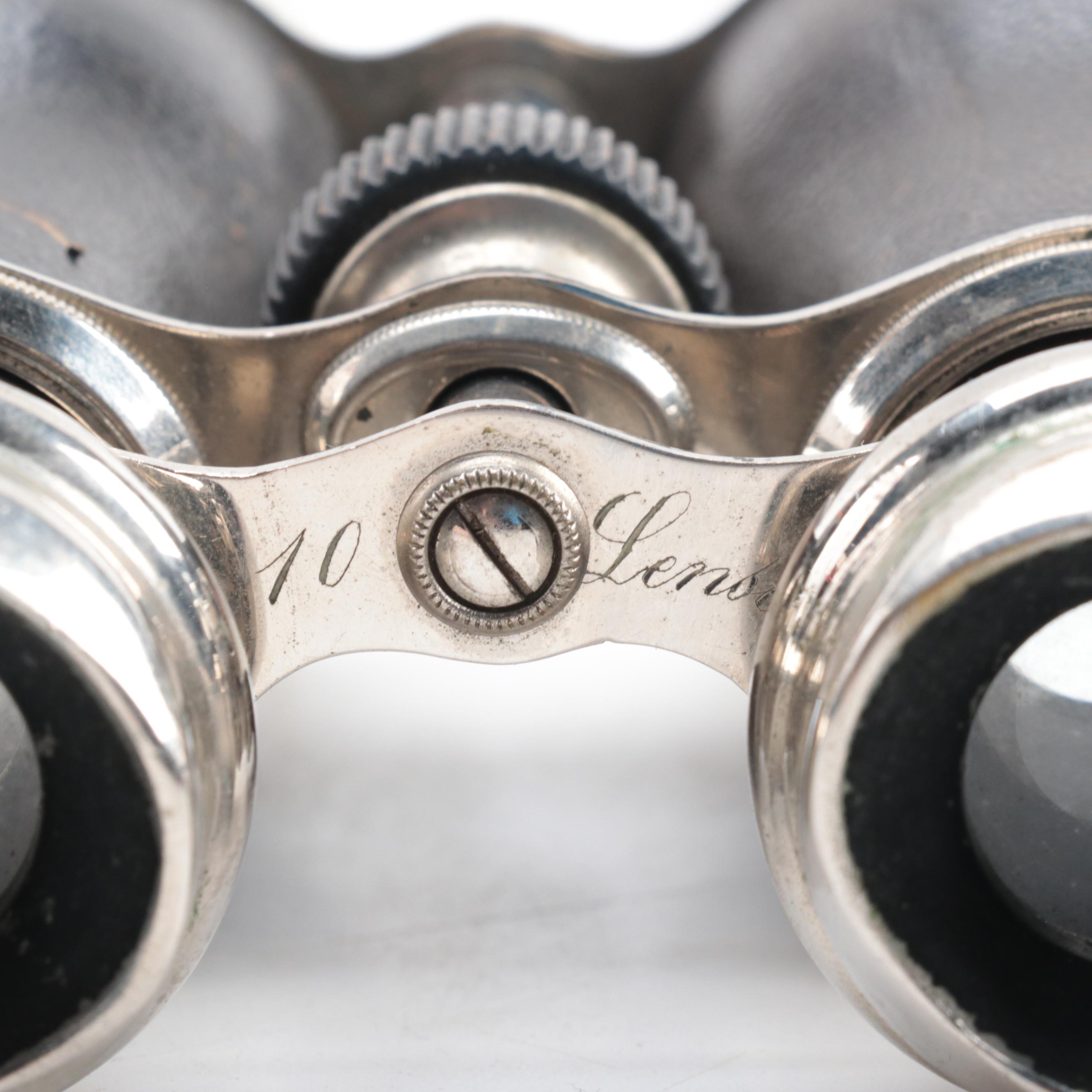 Butterfly Binoculars with Other French Chevalier Field Glasses