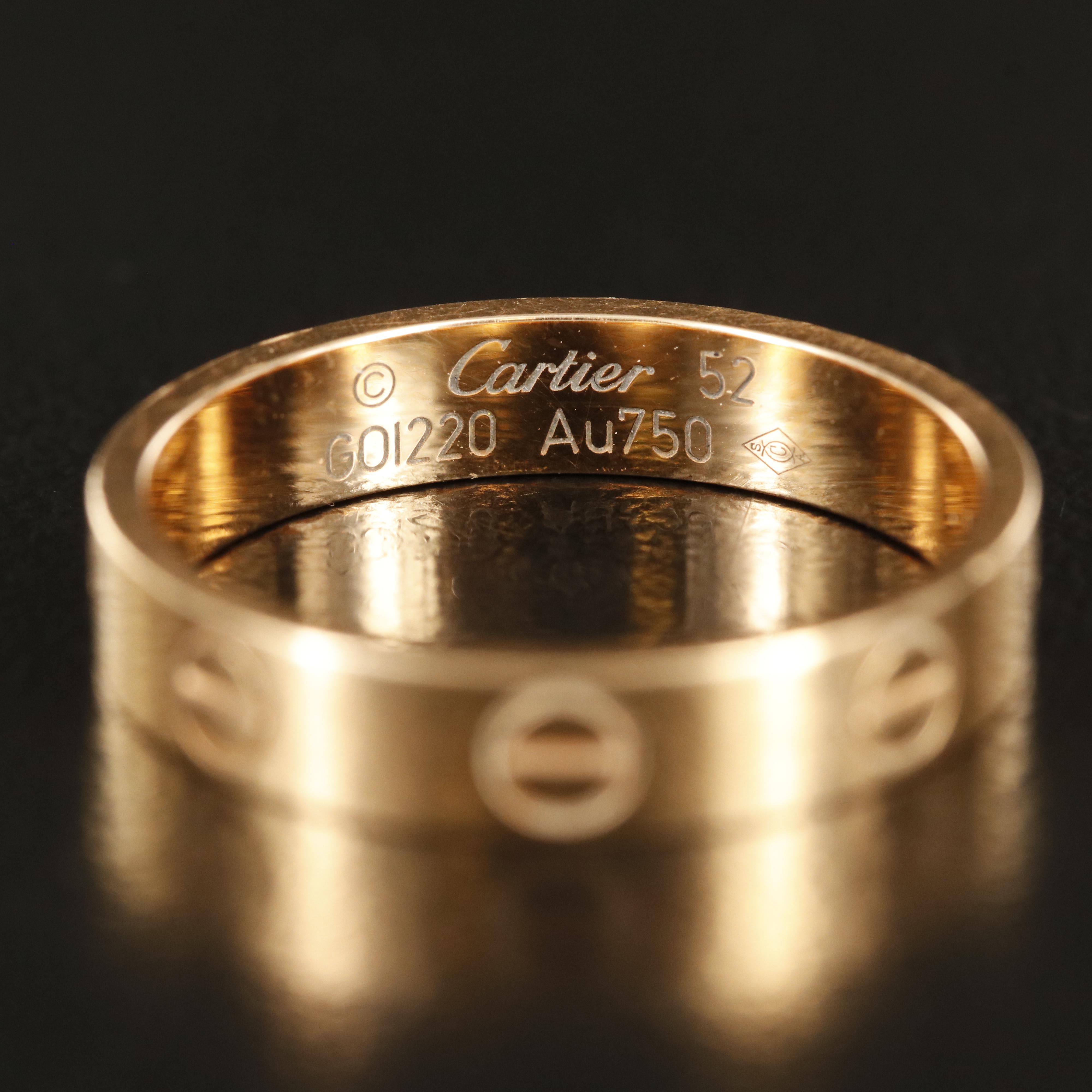 Cartier "Love" 18K Rose Gold Ring