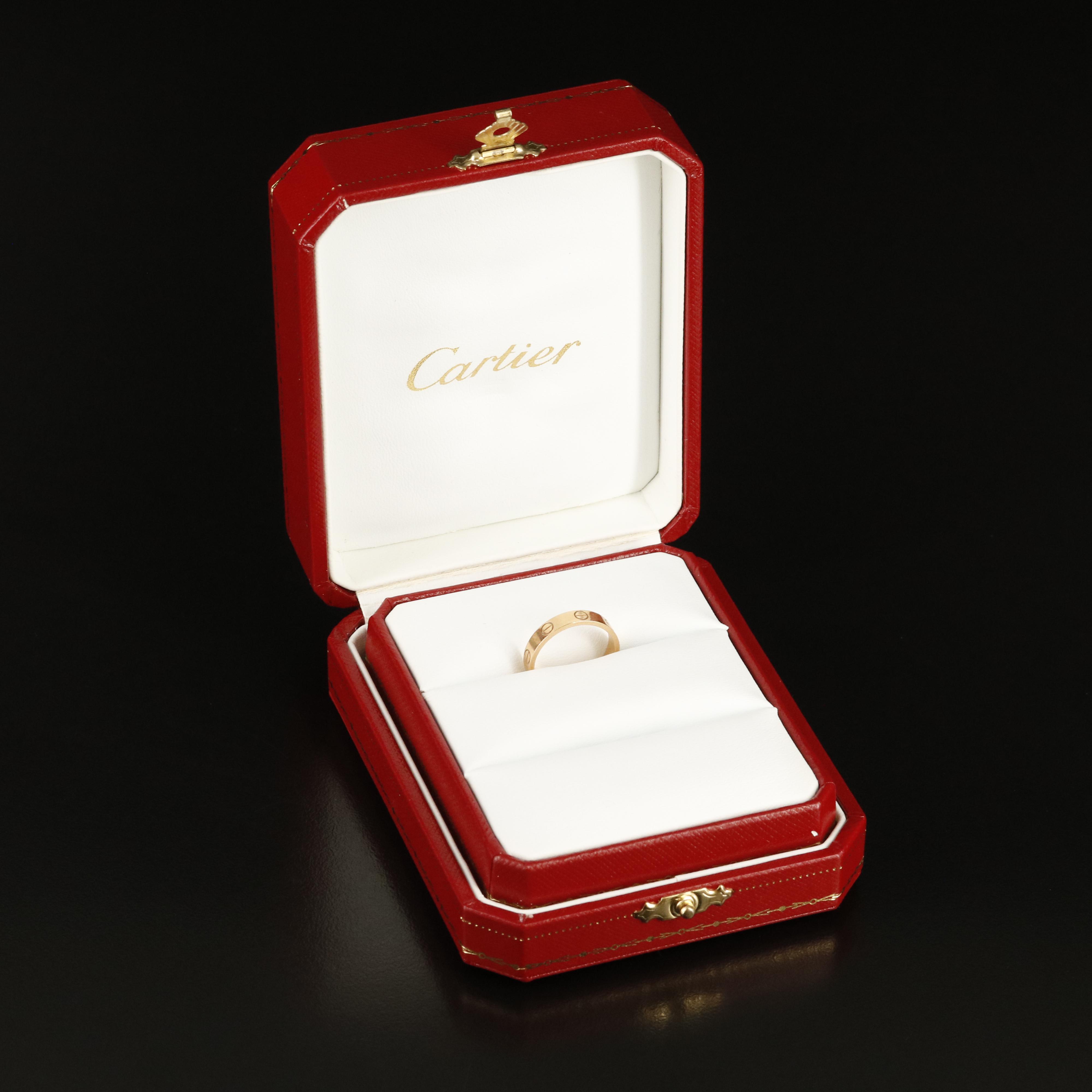 Cartier "Love" 18K Rose Gold Ring