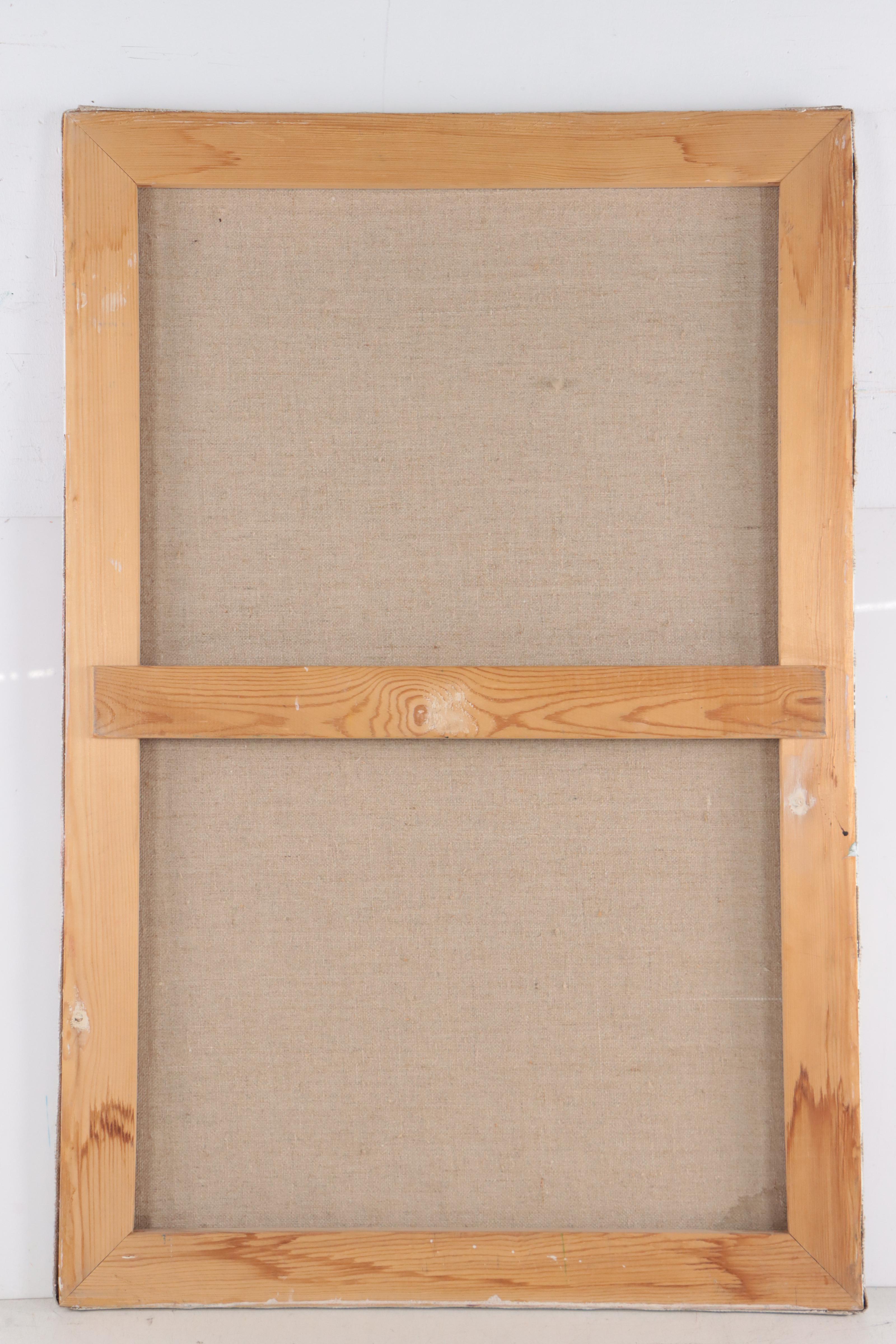 Katrina Halter Oil Painting of a Seated Female Nude, circa 1990