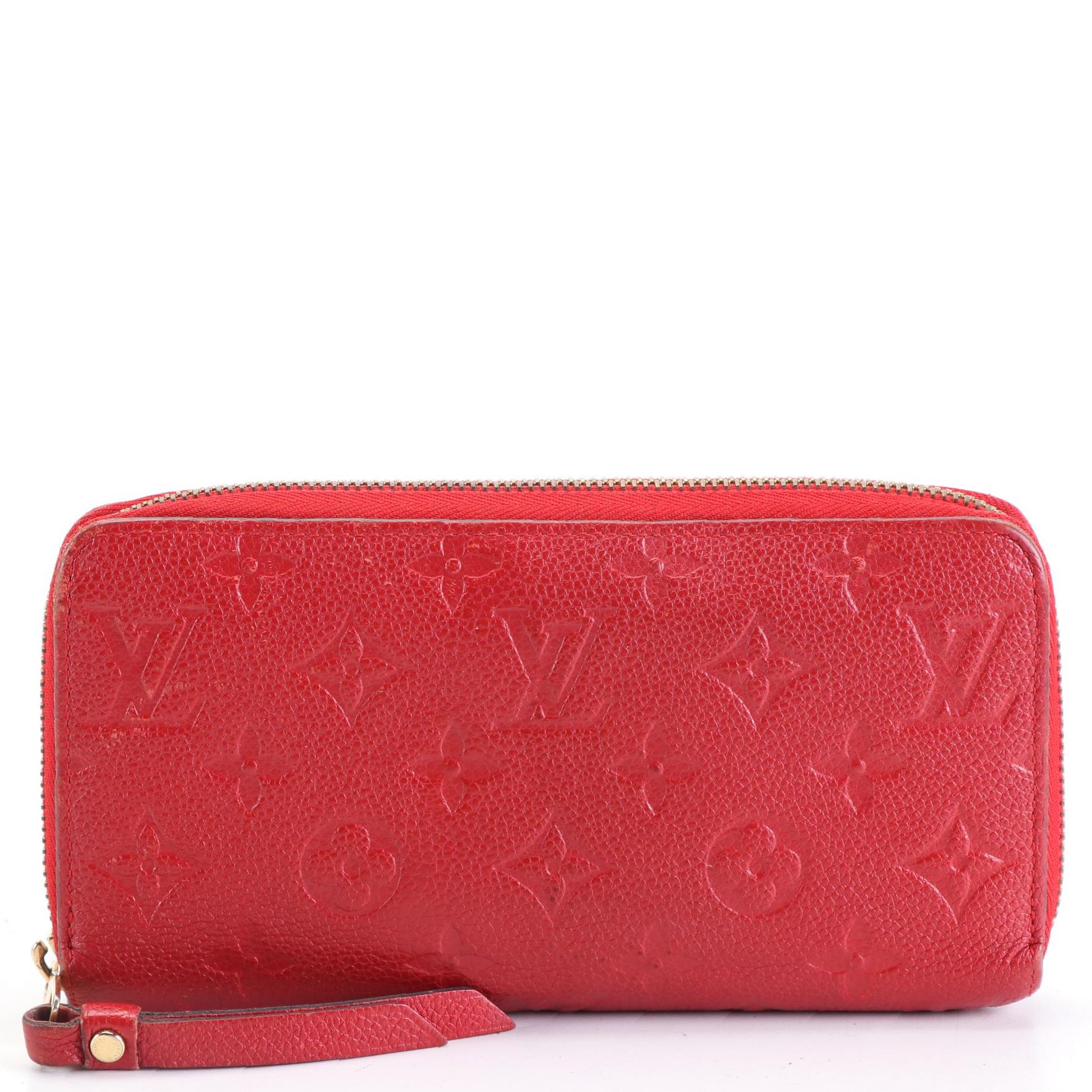 Louis Vuitton Zippy Wallet in Jaipur Red Monogram Empreinte Leather