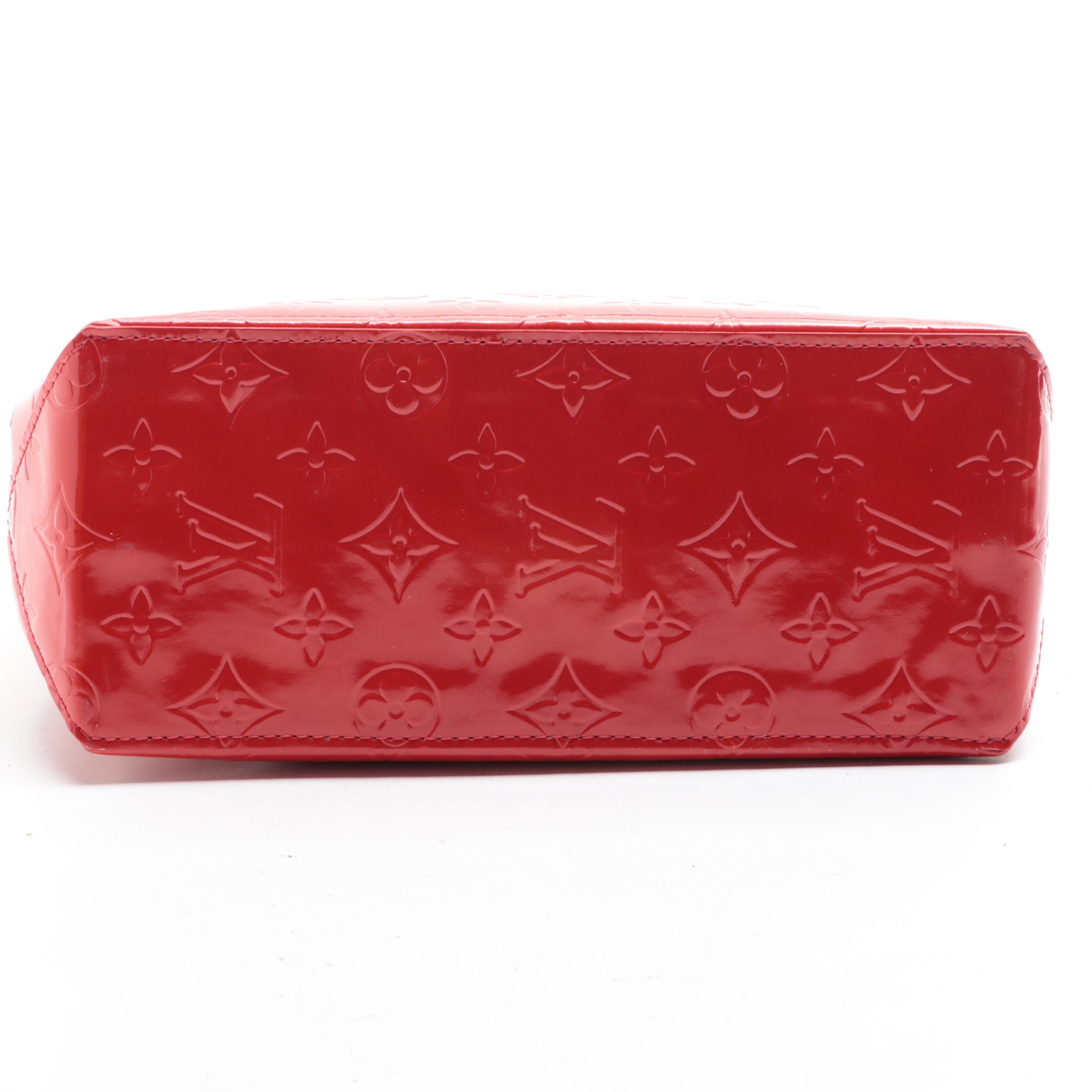 Louis Vuitton Reade PM Handbag in Monogram Vernis and Vachetta Leather