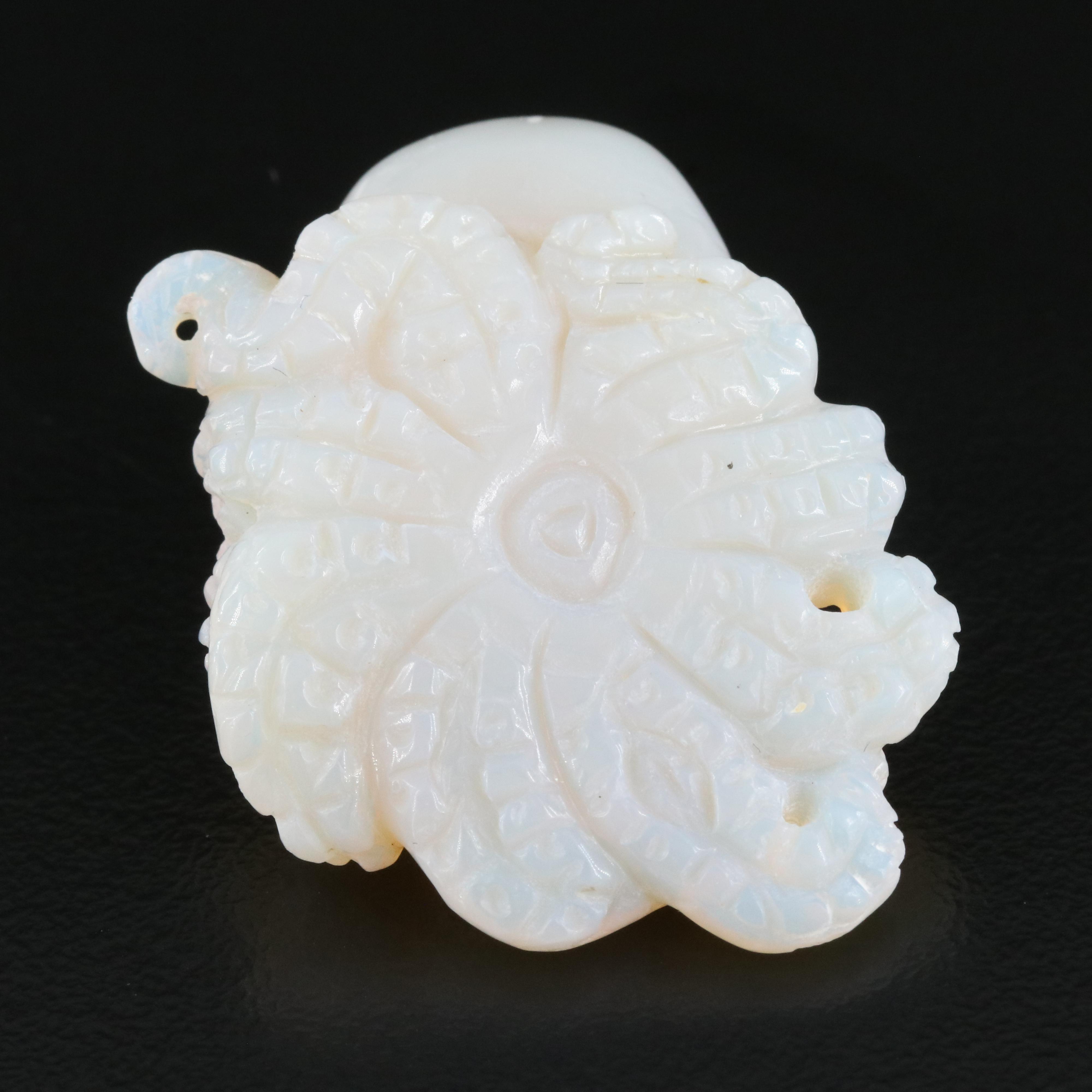 Loose 42.32 CT Carved Opal