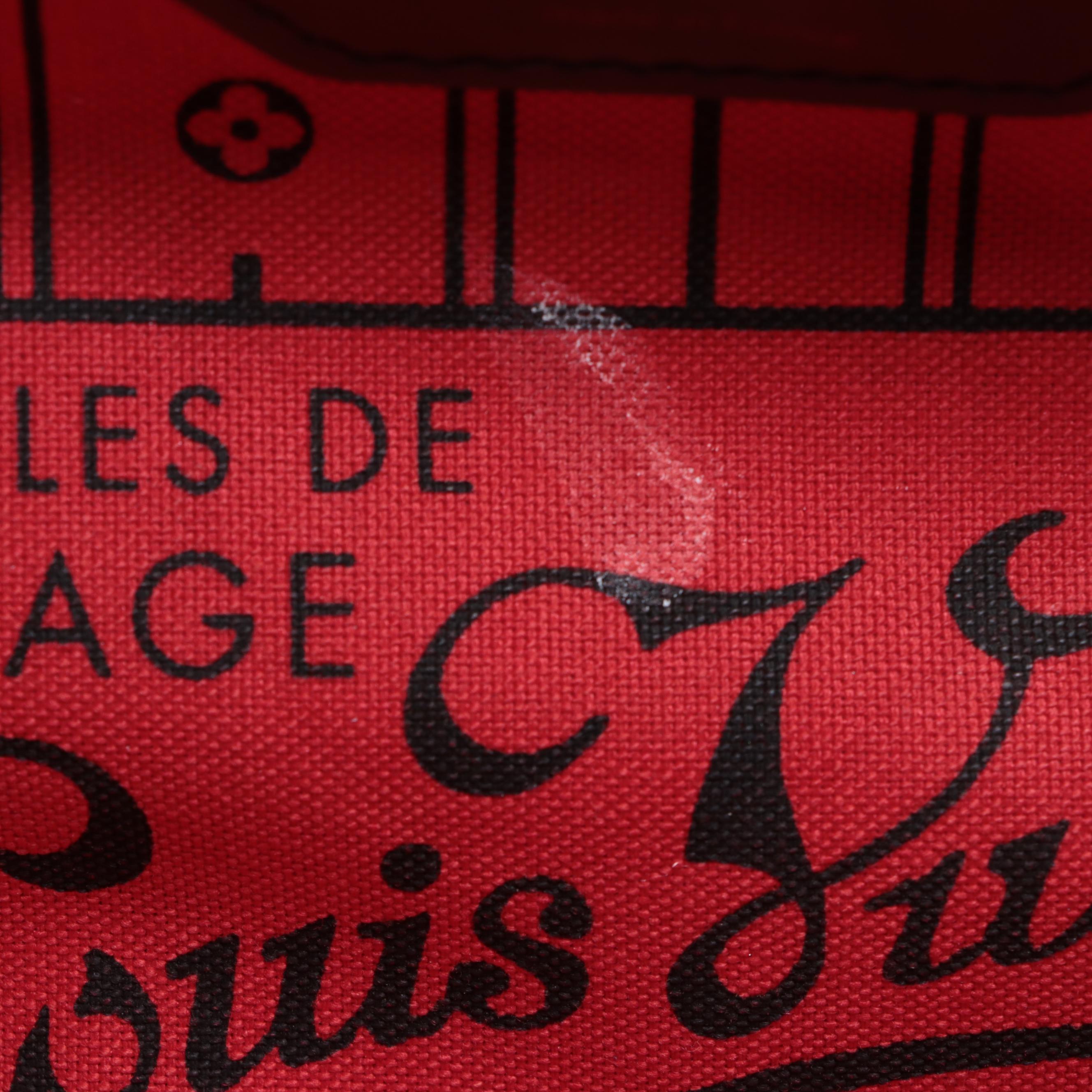 Louis Vuitton Neverfull MM in Damier Ebene Canvas and Dark Brown Leather