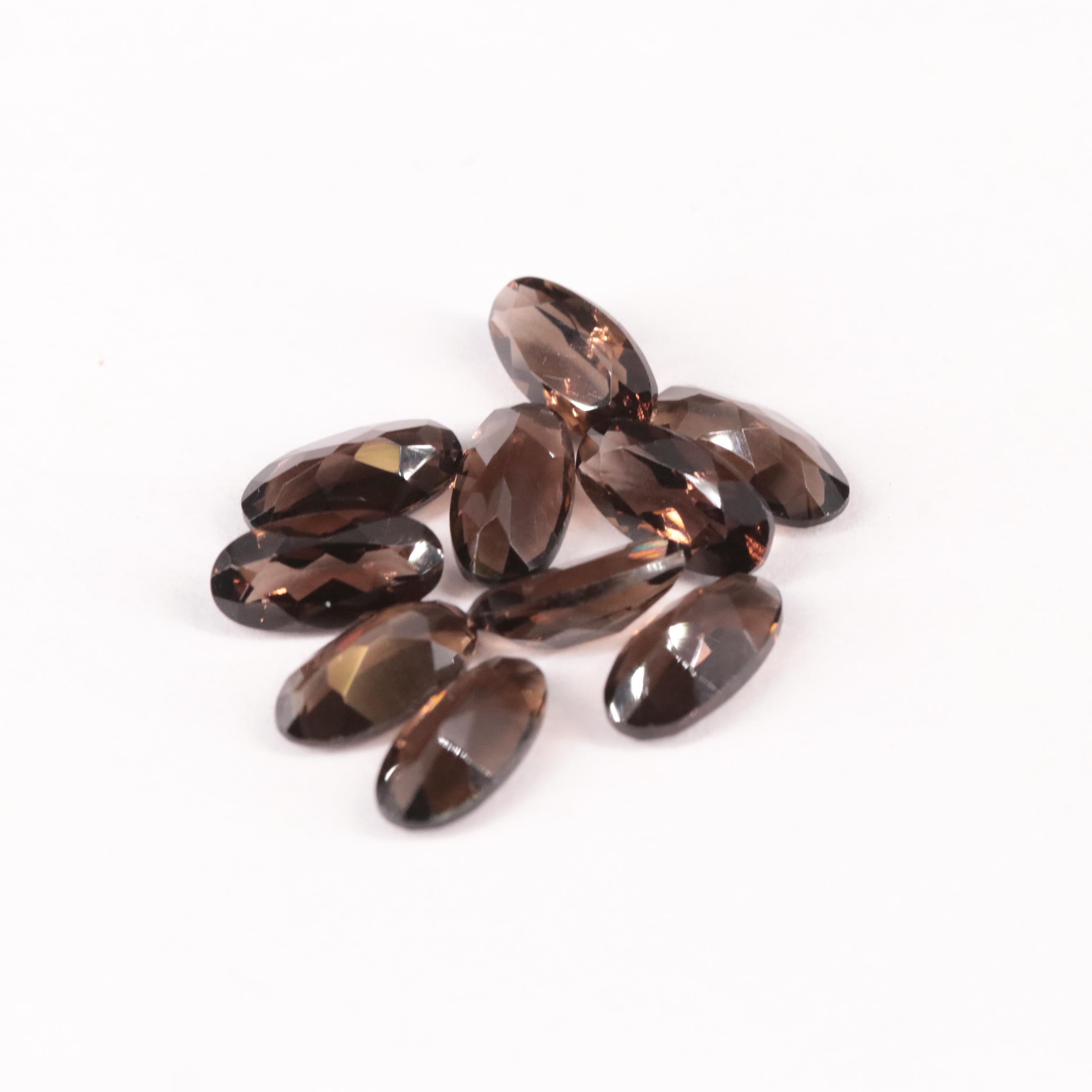 Loose 11.40 CTW Smoky Quartz Lot