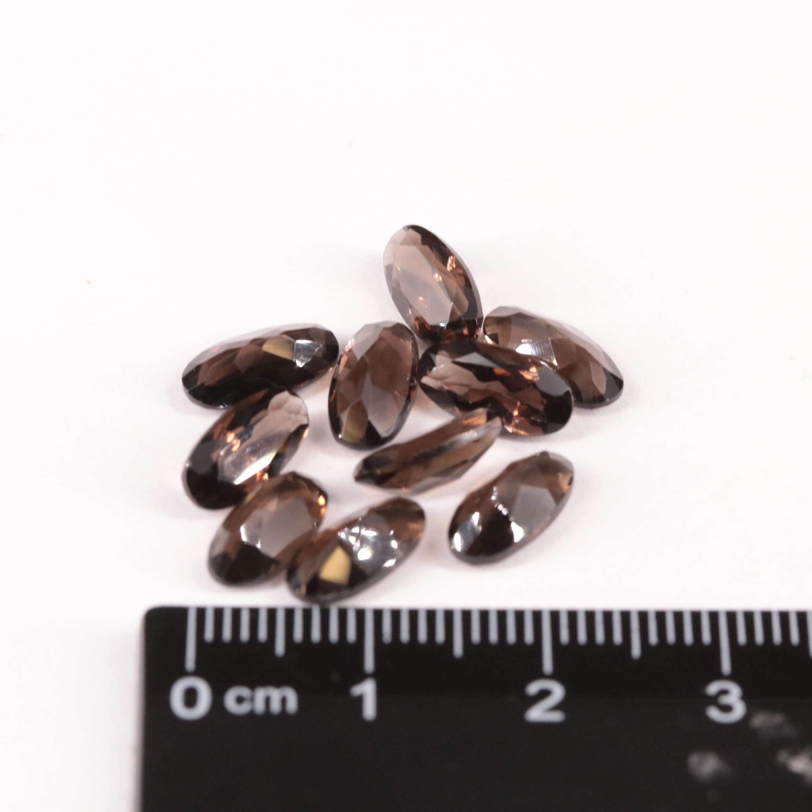 Loose 11.40 CTW Smoky Quartz Lot