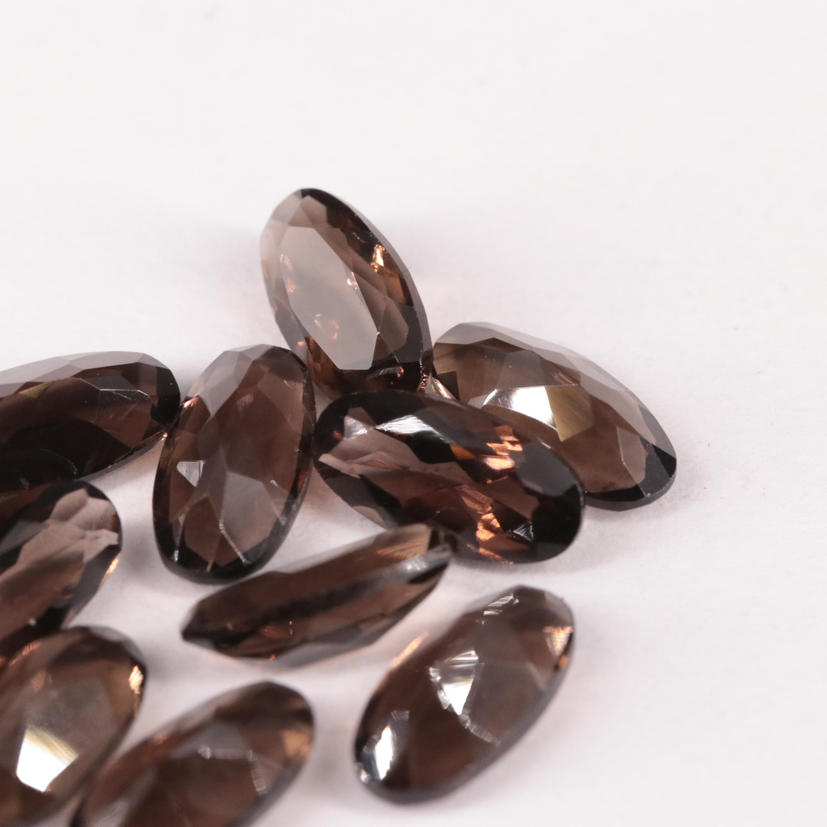 Loose 11.40 CTW Smoky Quartz Lot