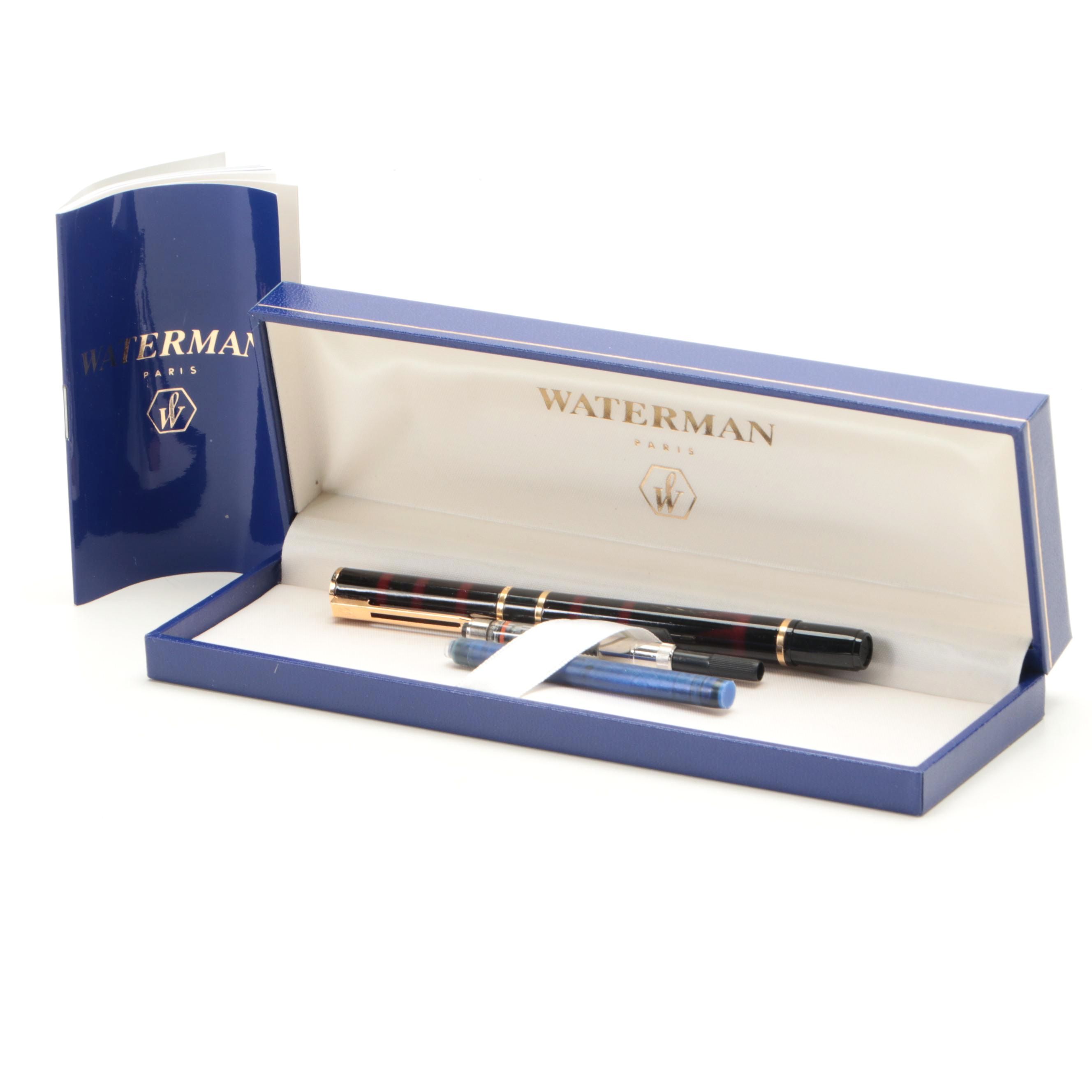Waterman Laureat Tortoiseshell Resin Fountain Pen
