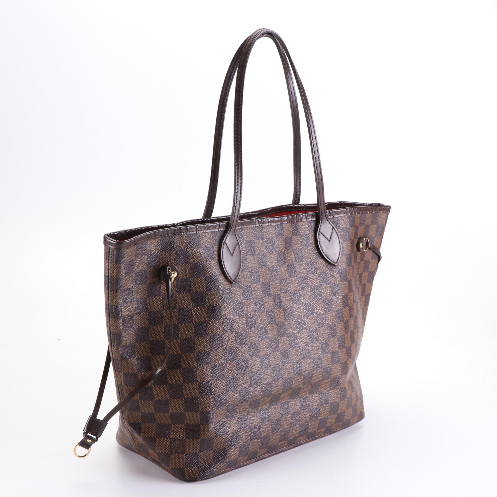 Louis Vuitton Neverfull MM in Damier Ebene Canvas and Leather