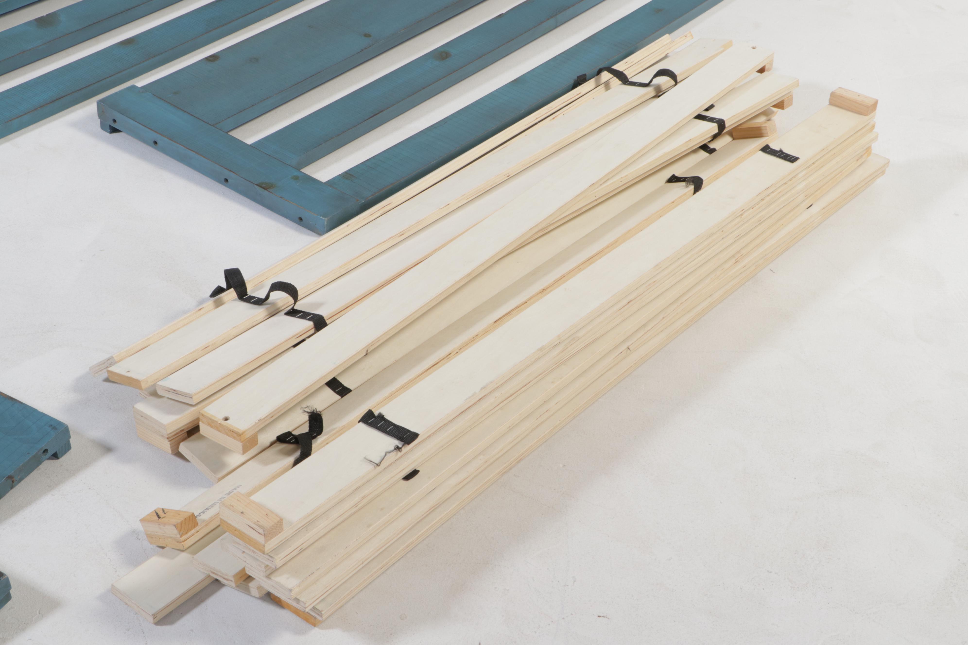 Oak Furniture West LLC "Frisco" Blue-Painted Full Size Bunk Beds