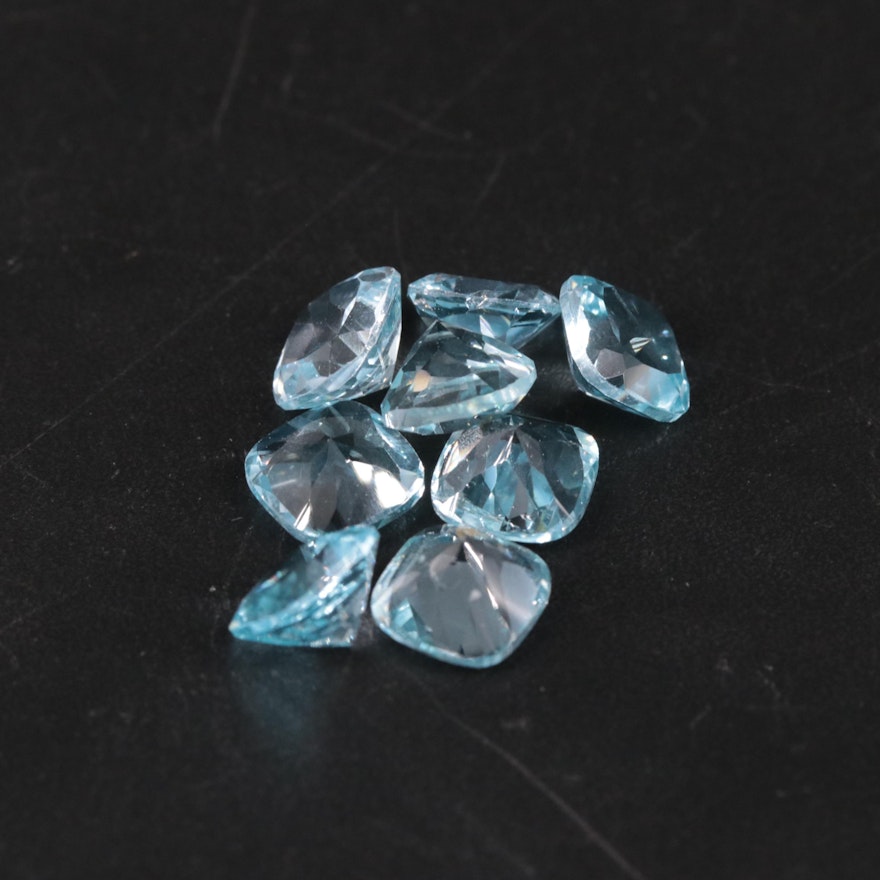 Loose 13.55 CTW Blue Topaz Lot