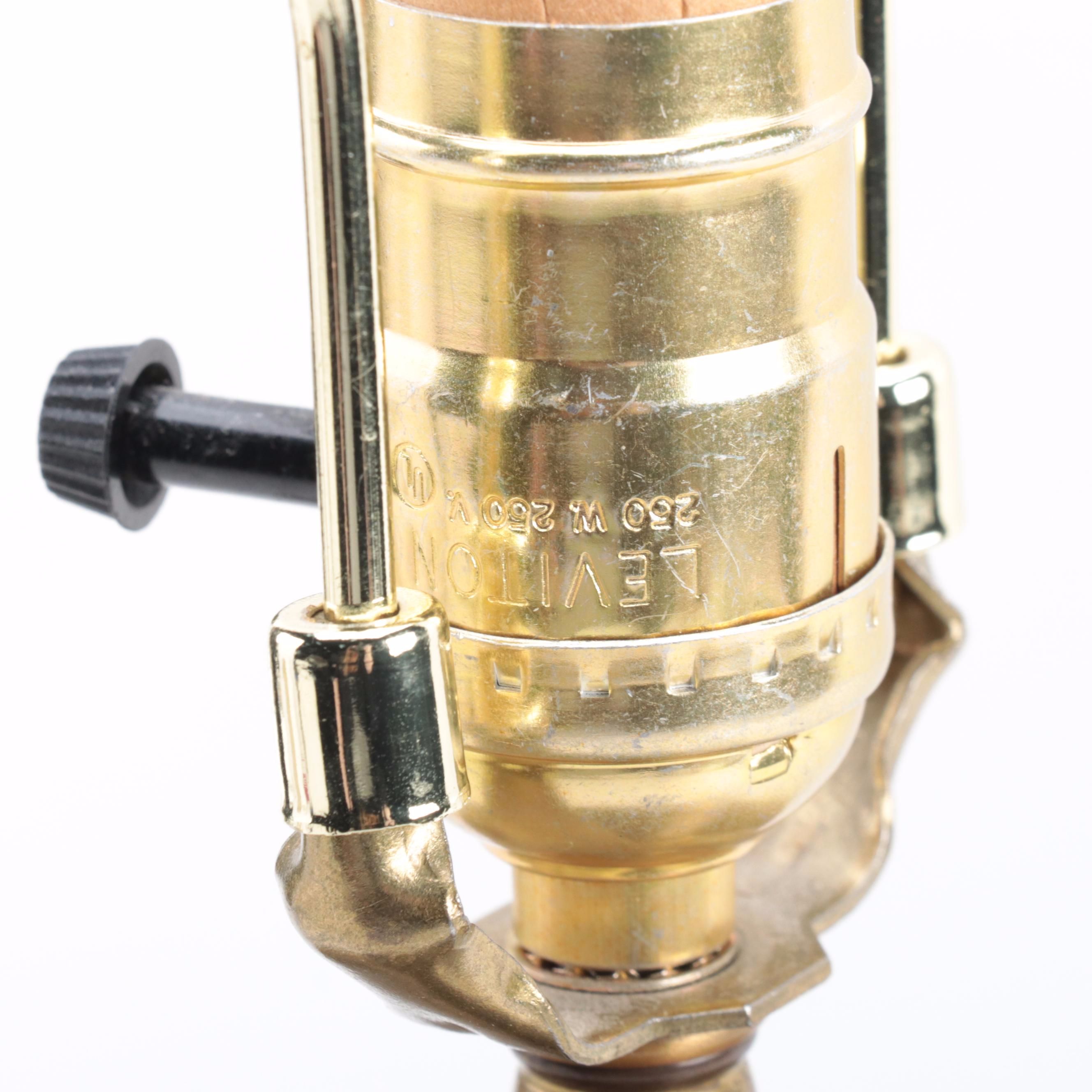 Japanese Totai Shippo Tree Bark Style Vase Table Lamp, Late 20th Century