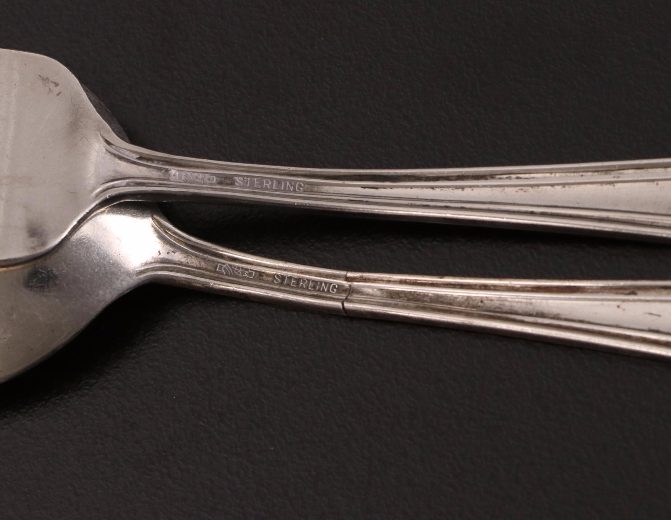 Sterling and Silver Plate Flatware with Other Silver and Mixed Metal Trays