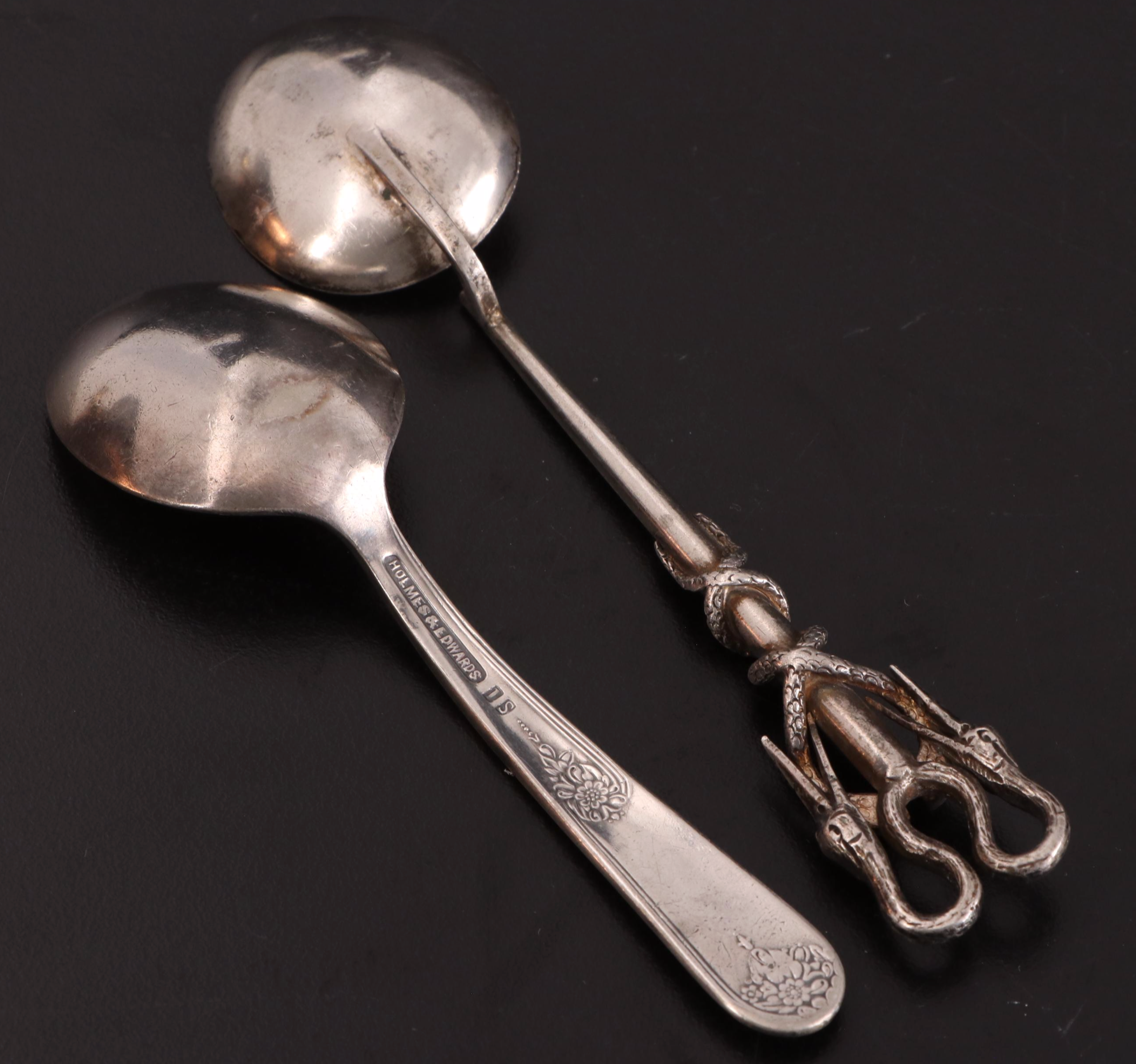 Sterling and Silver Plate Flatware with Other Silver and Mixed Metal Trays