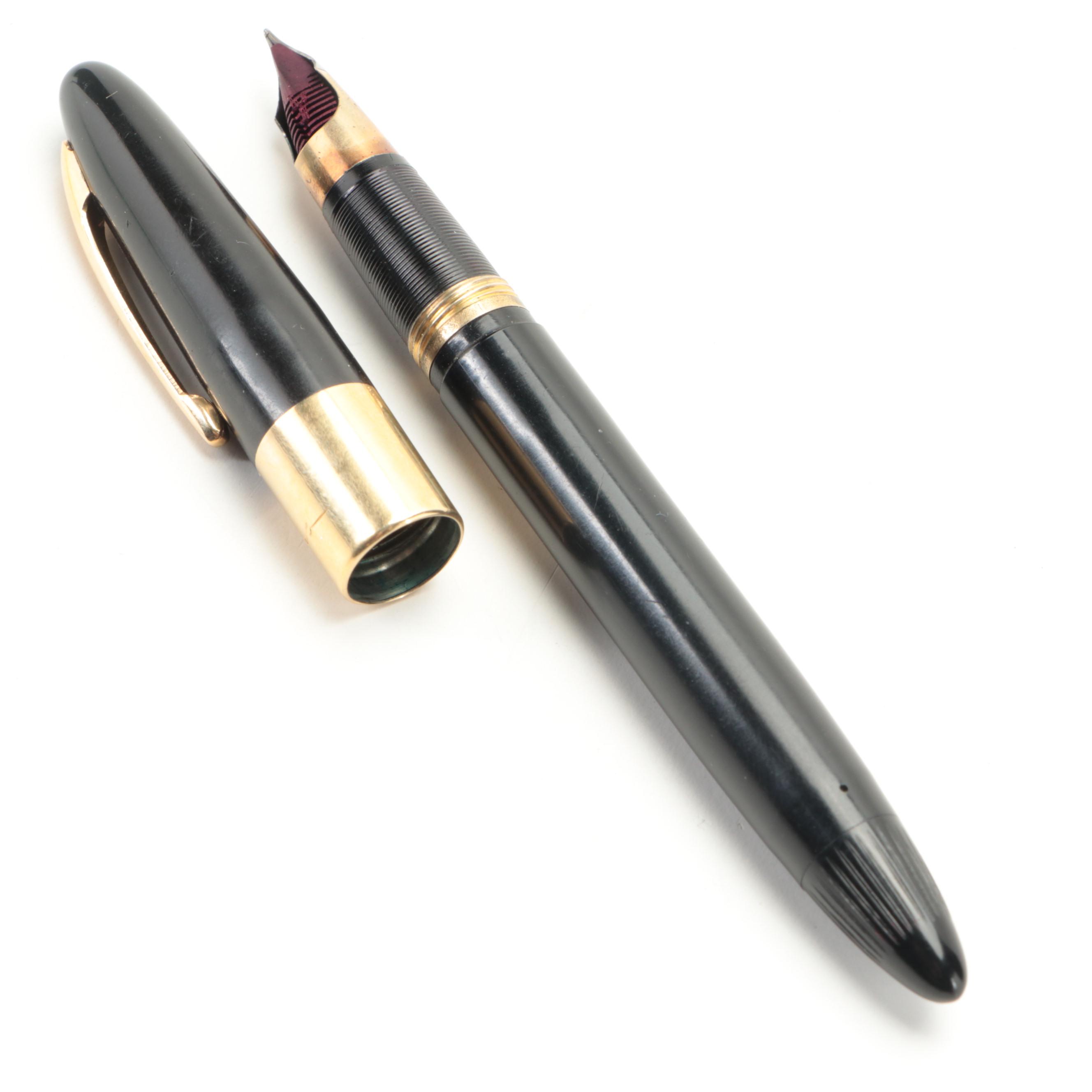 Sheaffer 14K Nib Resin Fountain Pen with Parker and Other Pens
