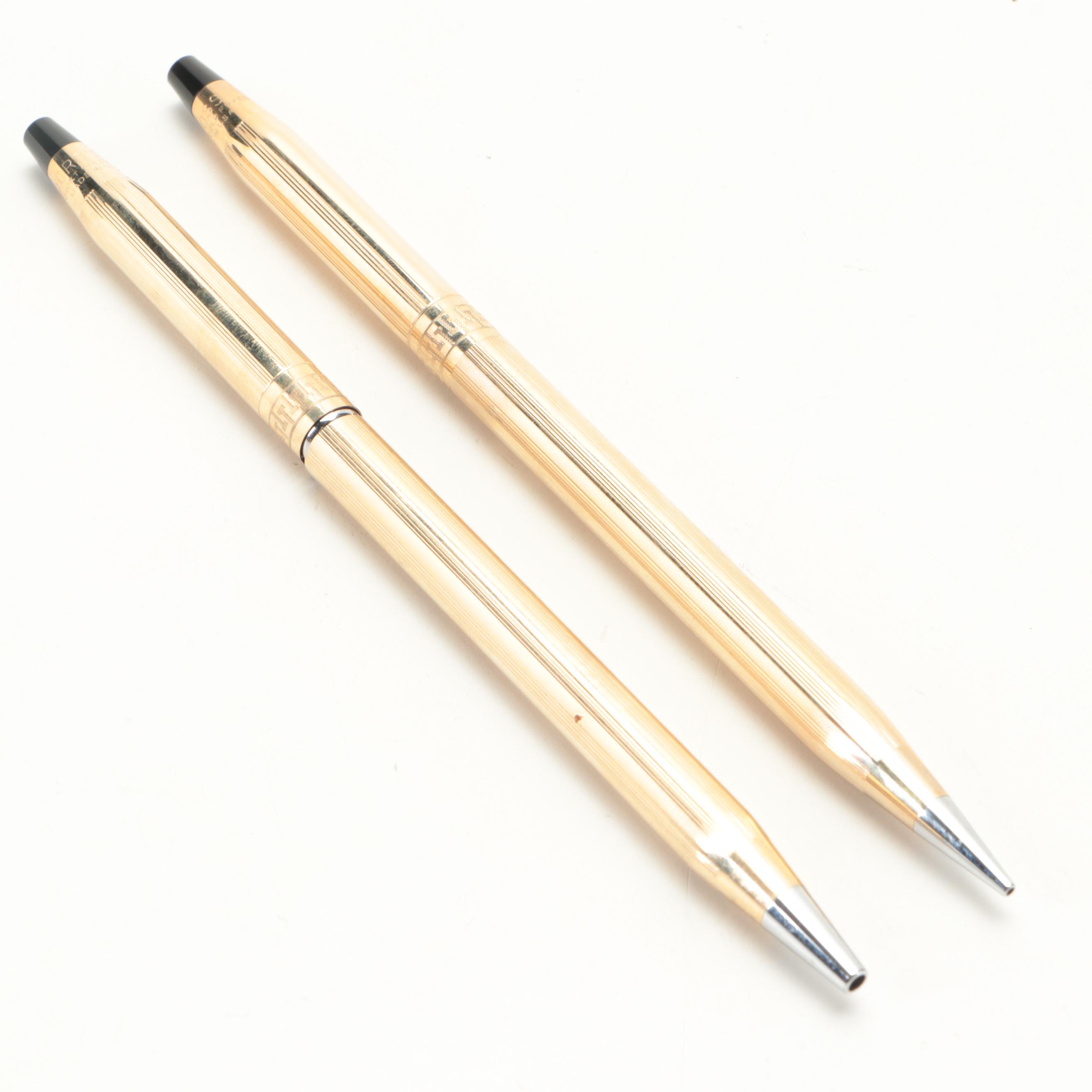 Cross Gold-Filled with Eversharp Resin Pen and Pencil Sets
