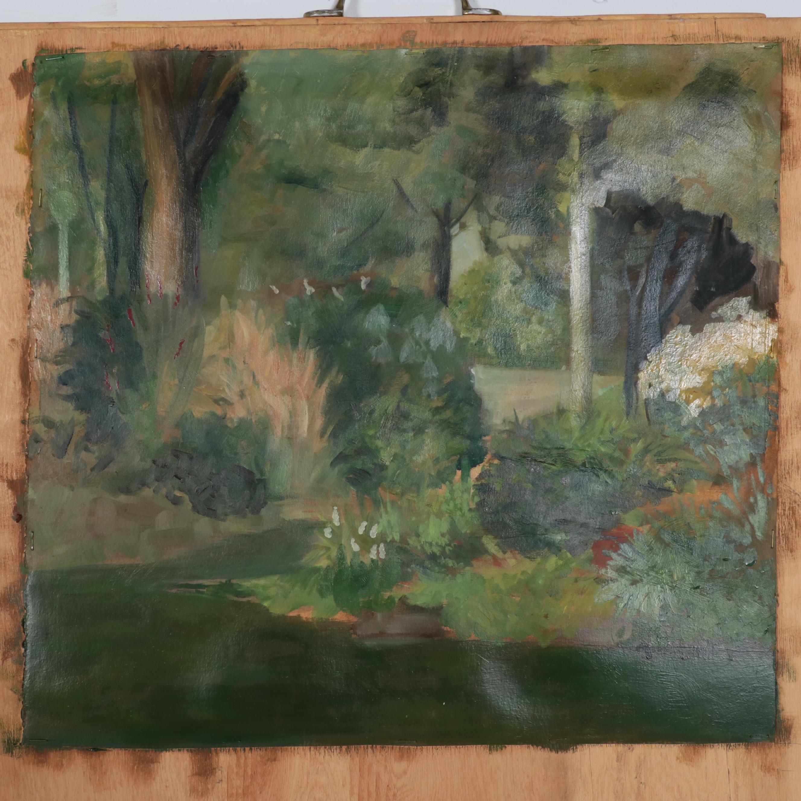 Katrina Halter Unfinished Landscape Oil and Watercolor Paintings, circa 1988