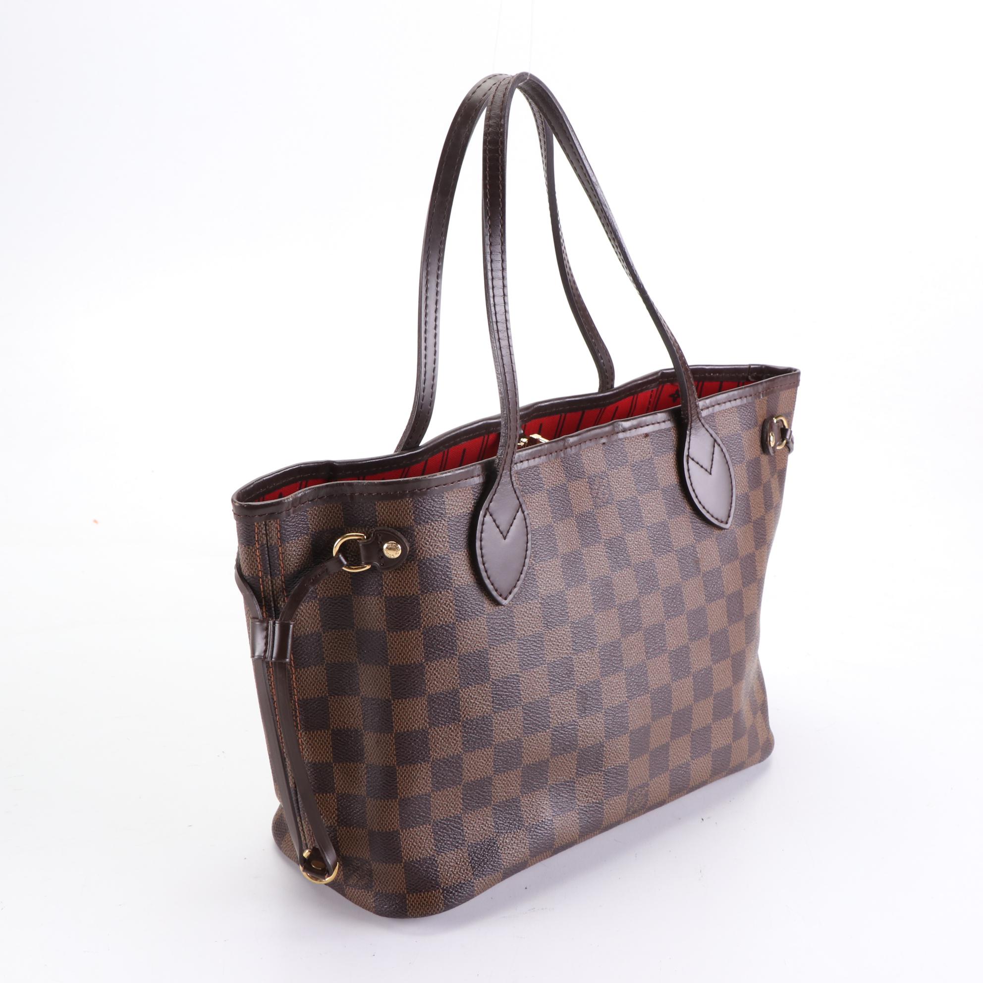 Louis Vuitton Neverfull PM in Damier Ebene Canvas and Leather