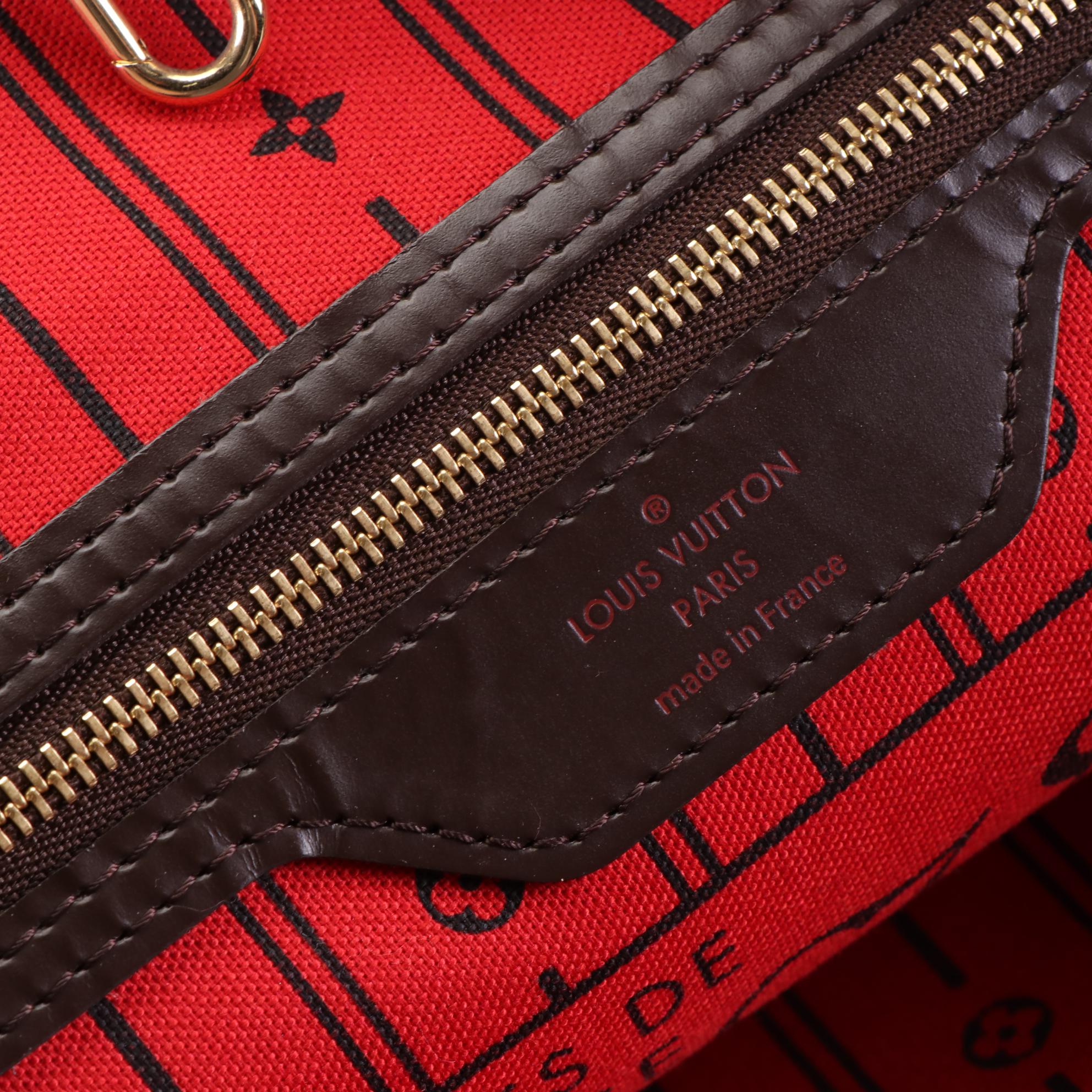 Louis Vuitton Neverfull PM in Damier Ebene Canvas and Leather