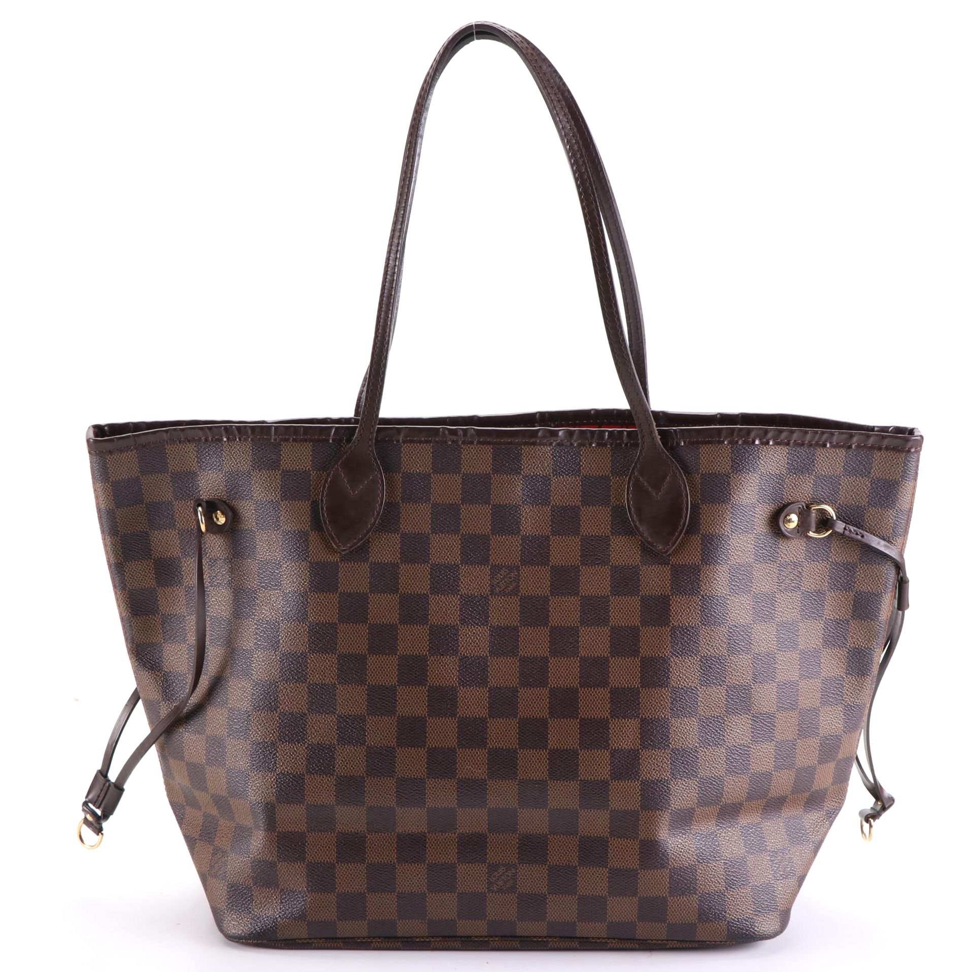 Louis Vuitton Neverfull MM in Damier Ebene Canvas and Leather