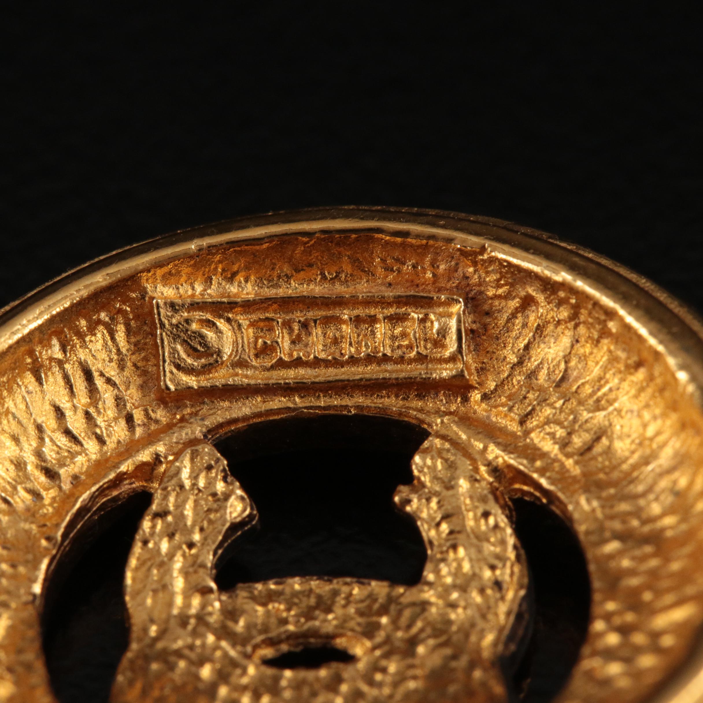 Chanel Logo Pendant Necklace