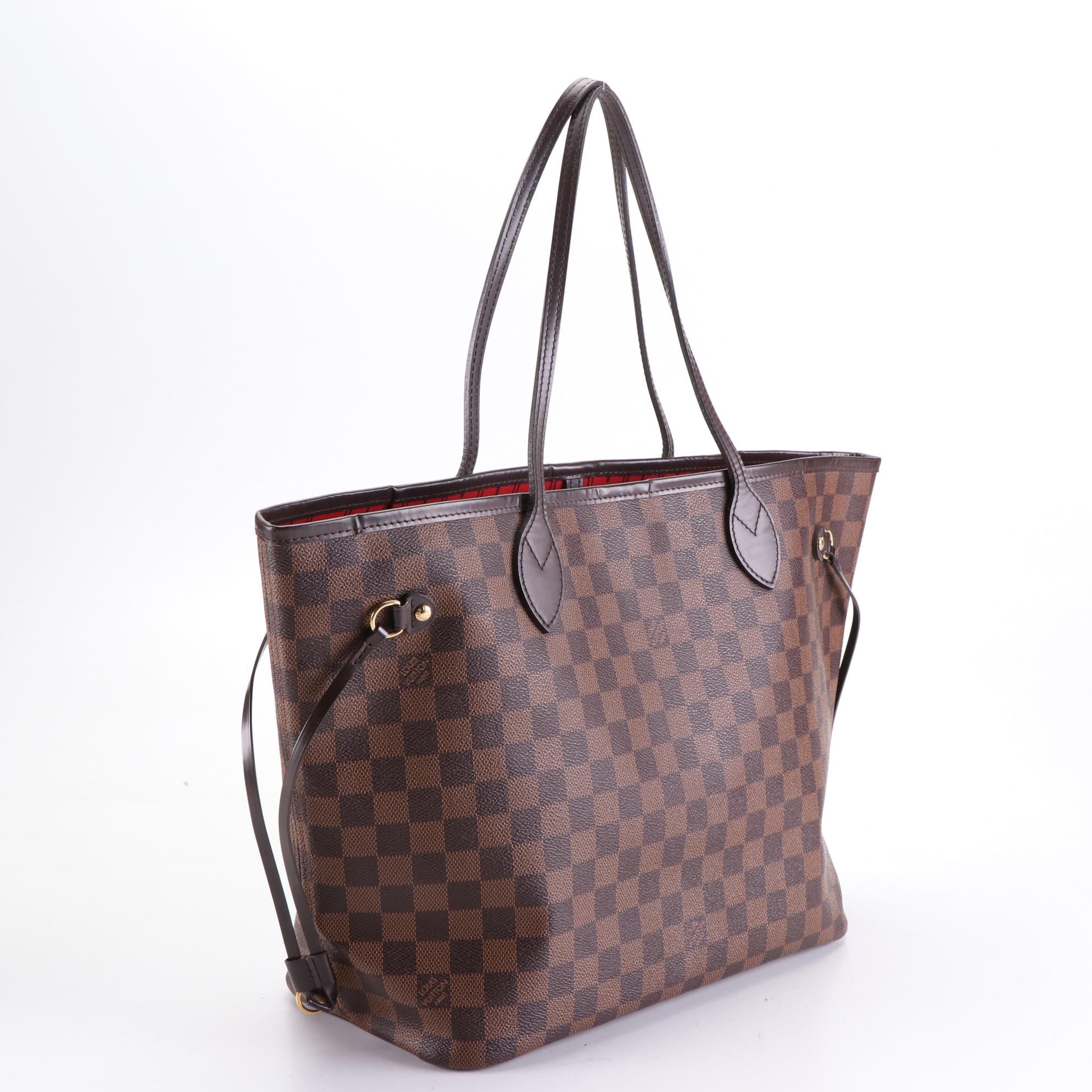 Louis Vuitton Neverfull MM in Damier Ebene Canvas and Leather