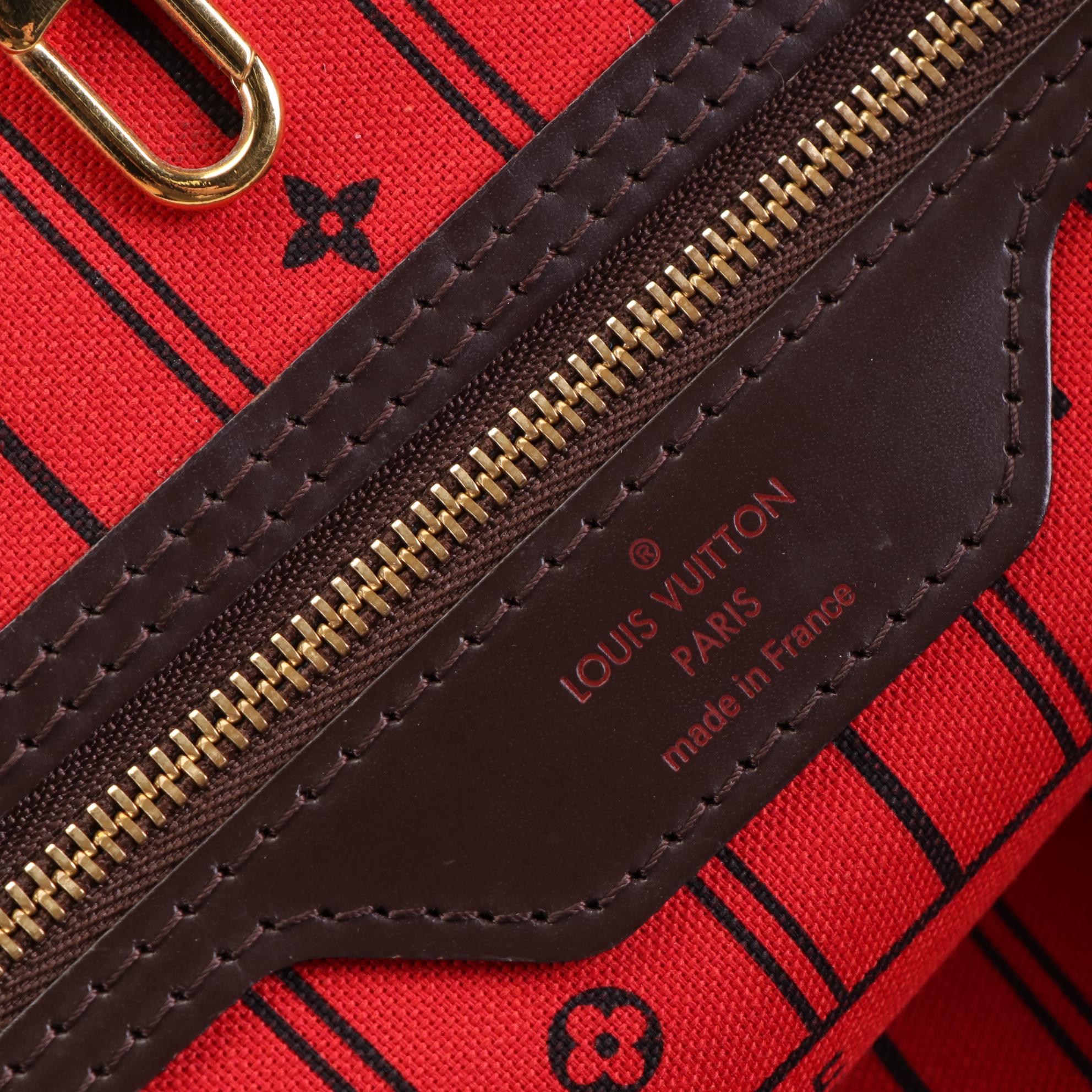 Louis Vuitton Neverfull MM in Damier Ebene Canvas and Leather