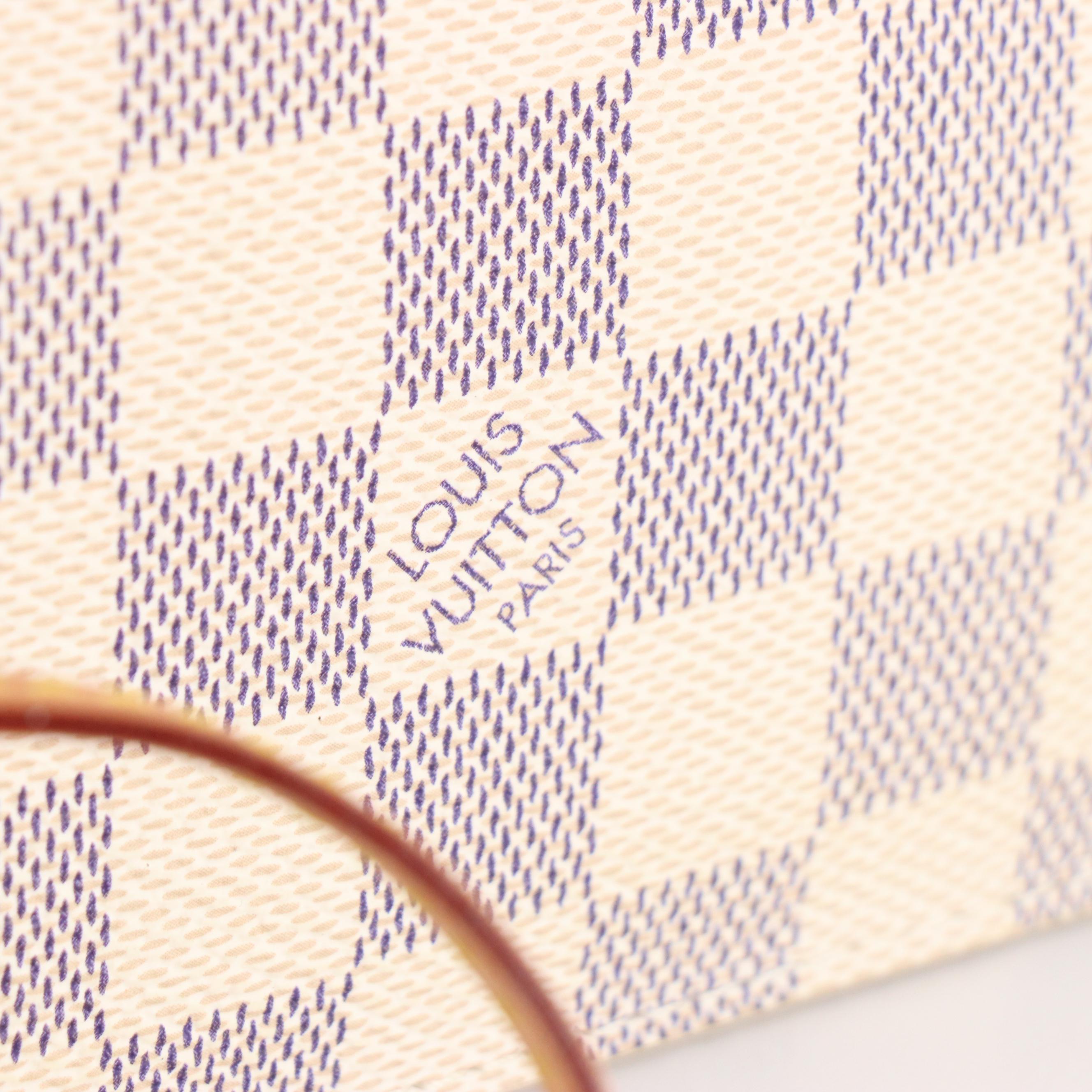 Louis Vuitton Neverfull Pochette in Damier Azur Canvas