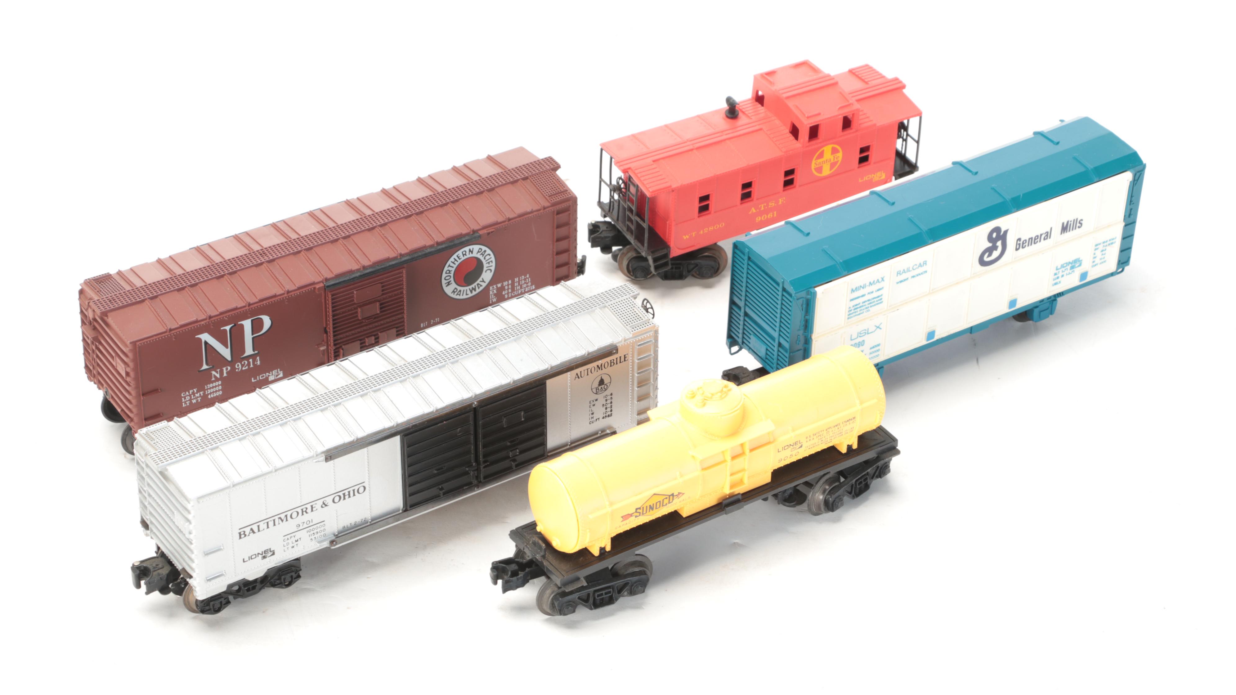 Lionel Transformer with Other Train Cars and Accessories, Mid to Late 20th C.