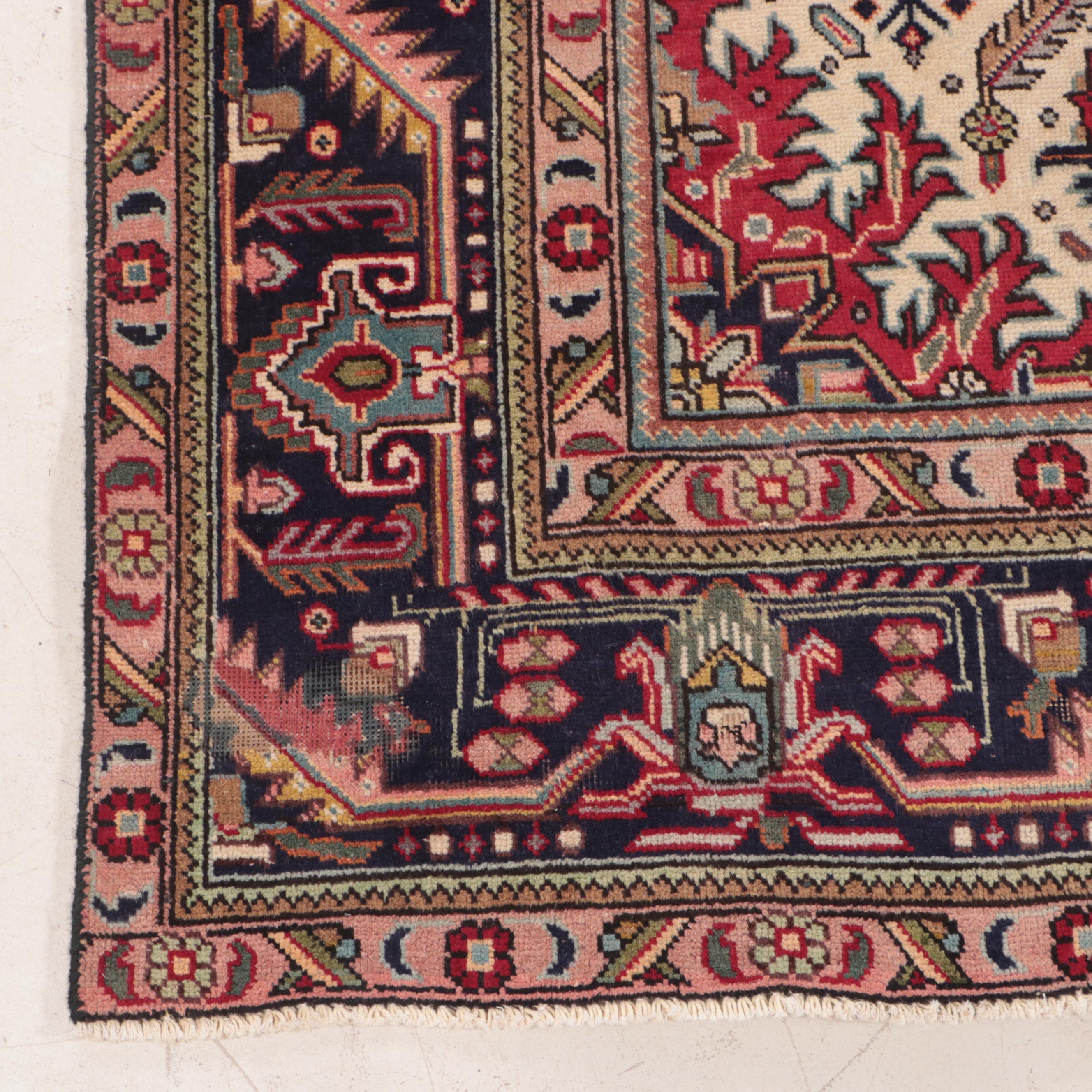 9'6 x 12'11 Hand-Knotted Persian Heriz Room Sized Rug