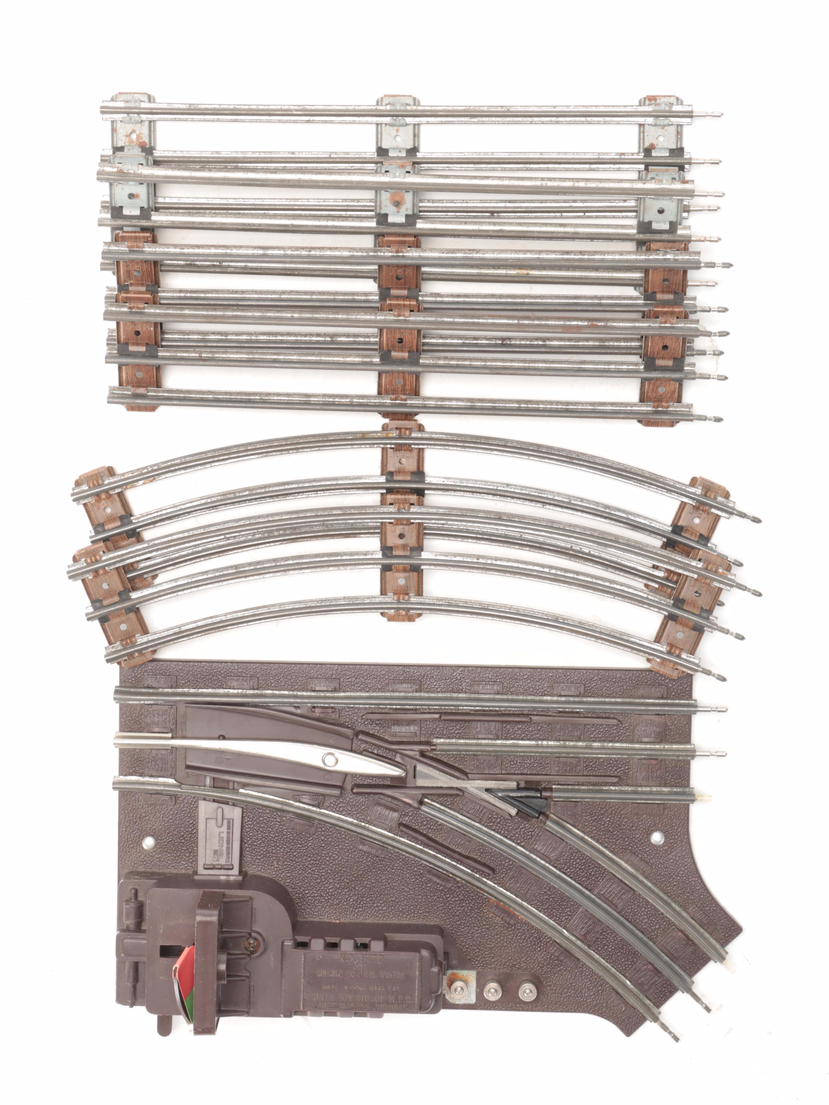 Lionel Transformer with Other Train Cars and Accessories, Mid to Late 20th C.