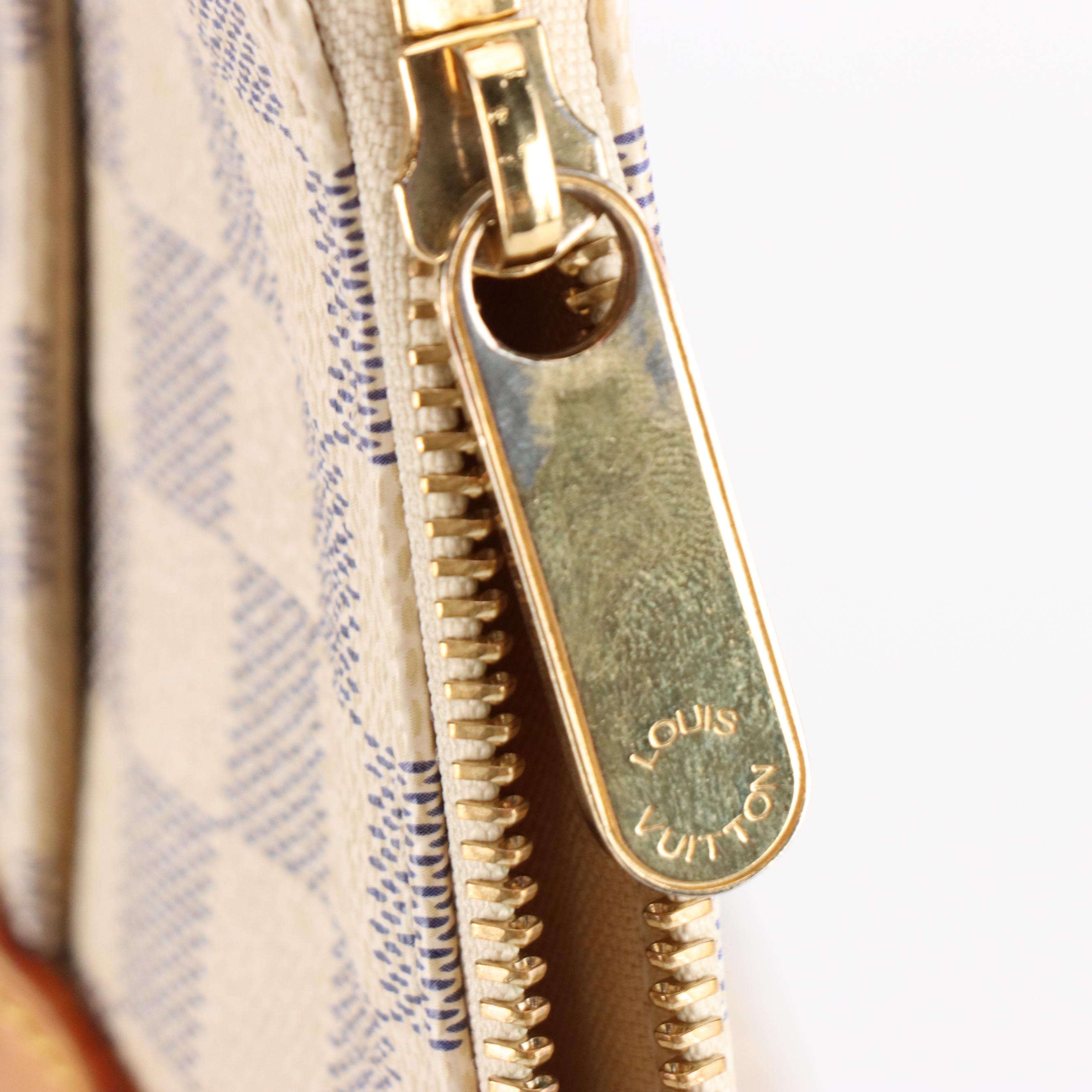 Louis Vuitton Totally PM in Damier Azur Canvas and Vachetta Leather