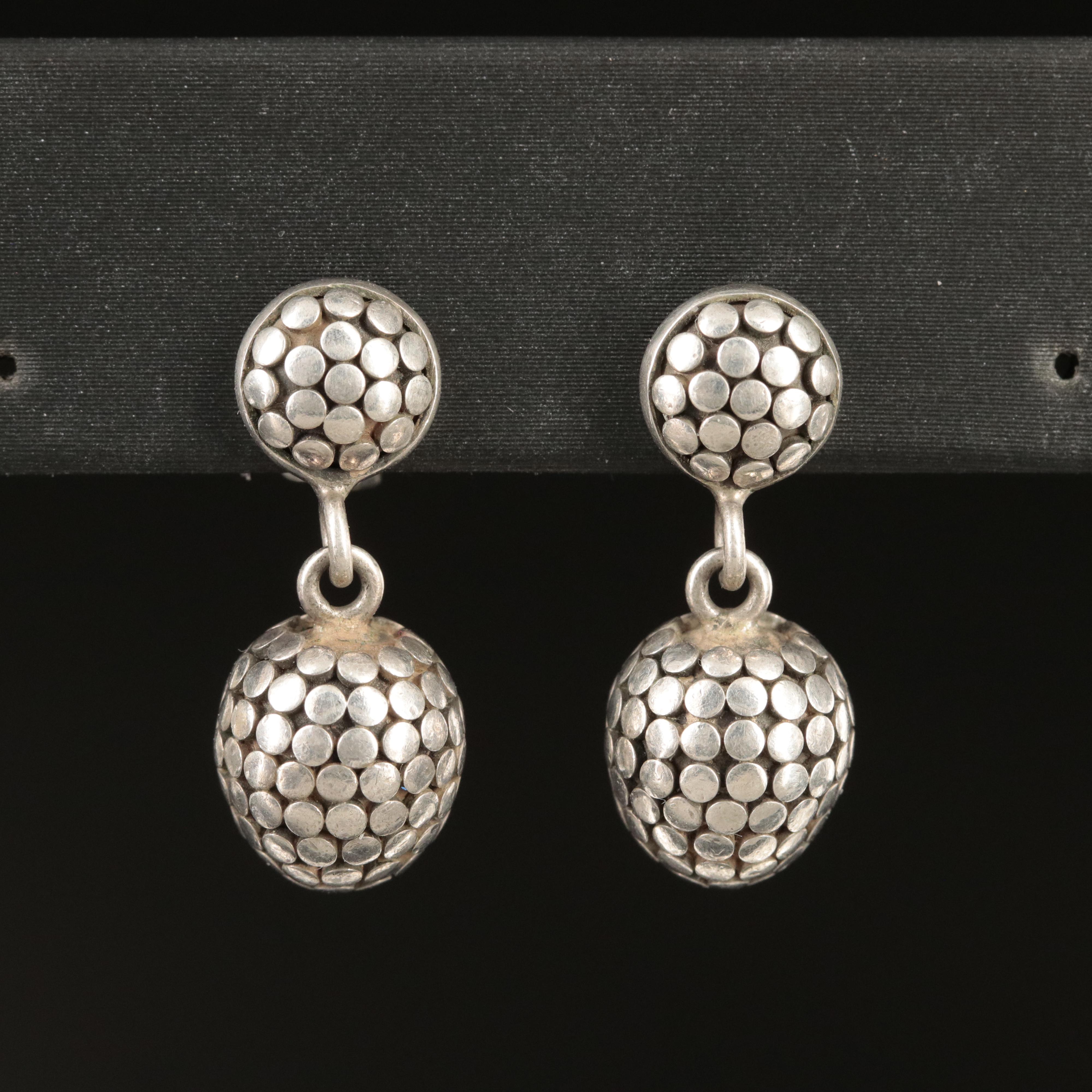 John Hardy Sterling Dot Earrings