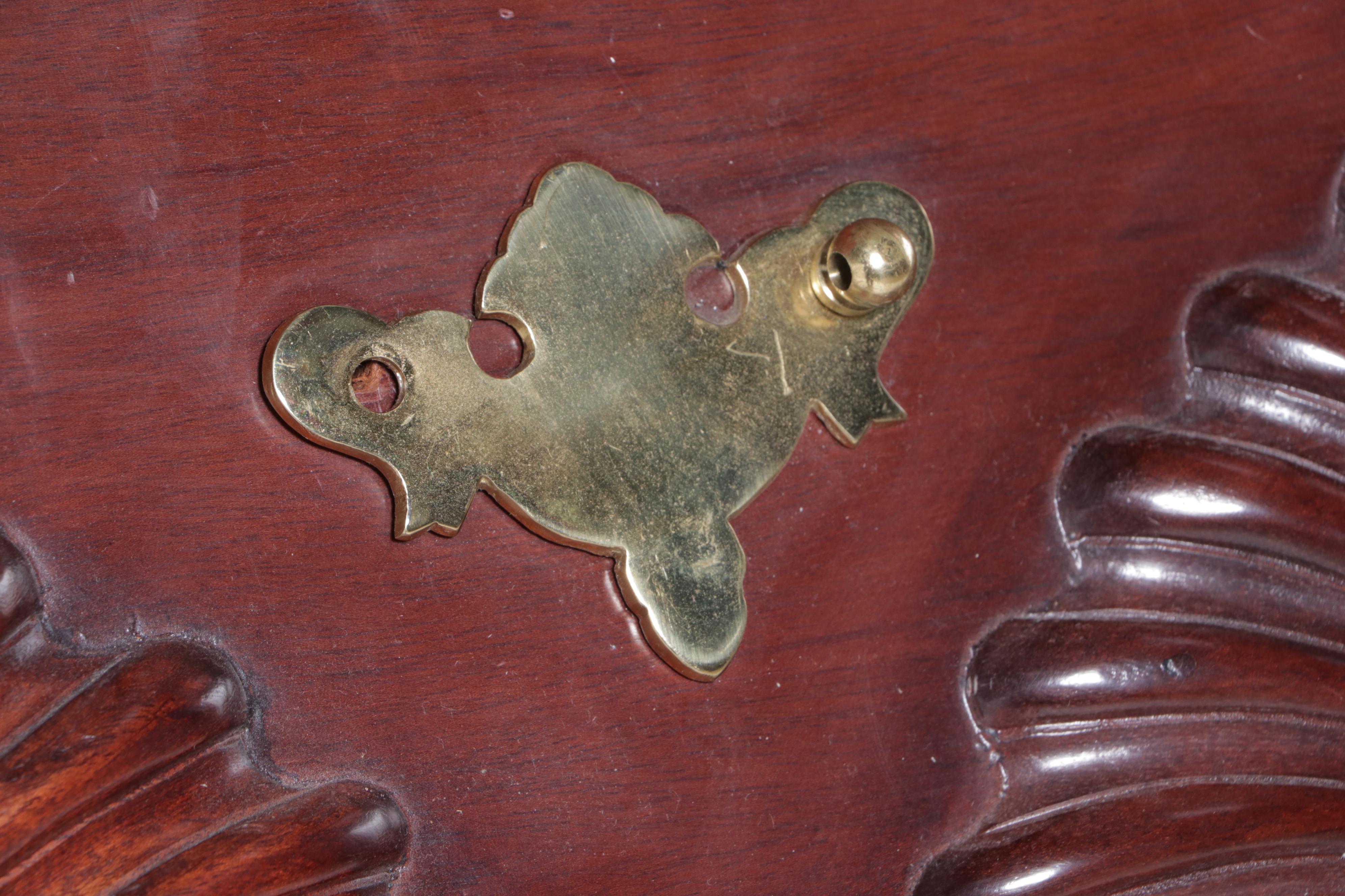 Baker Furniture Chippendale Style Mahogany Secretary Bookcase