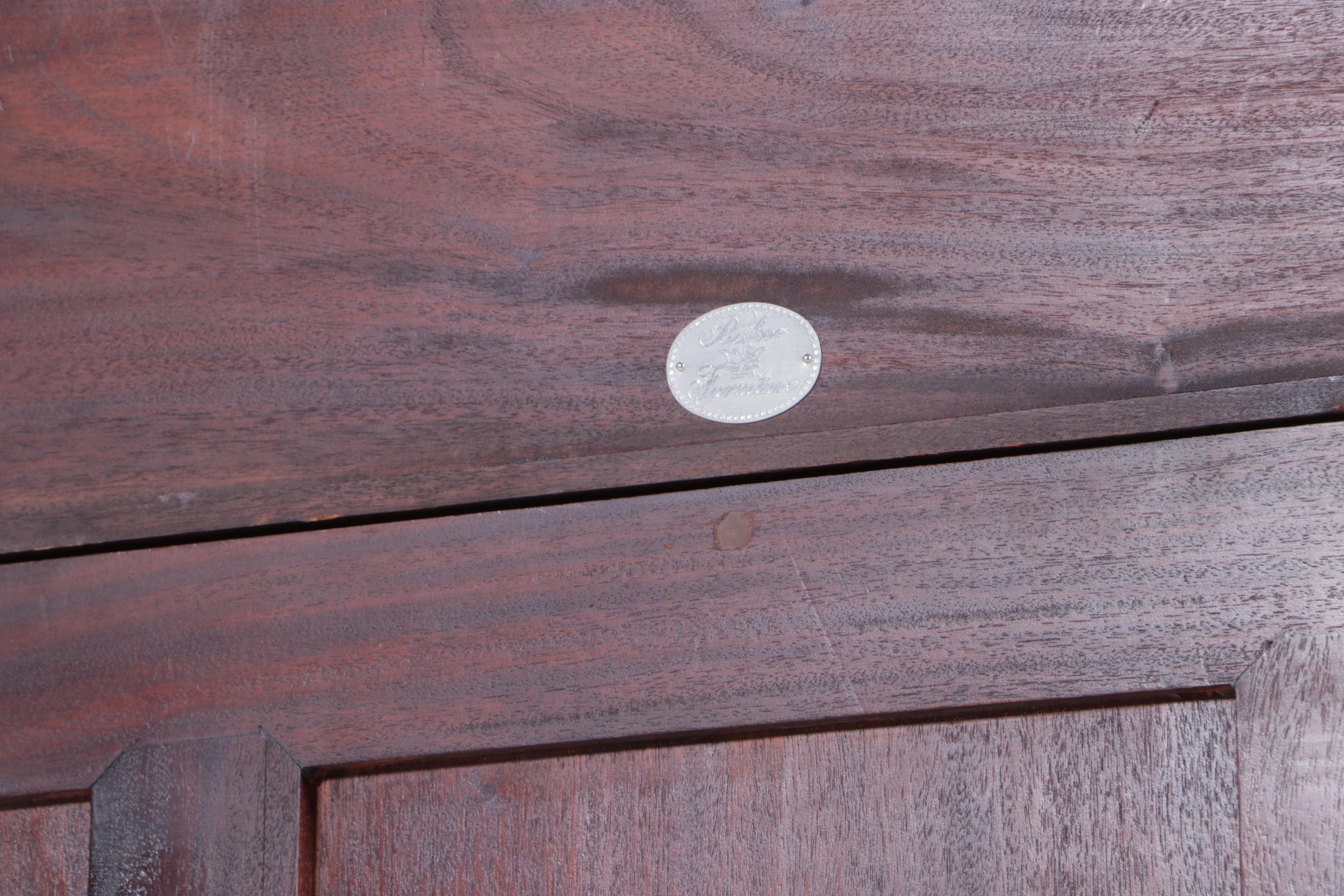 Baker Furniture Chippendale Style Mahogany Secretary Bookcase