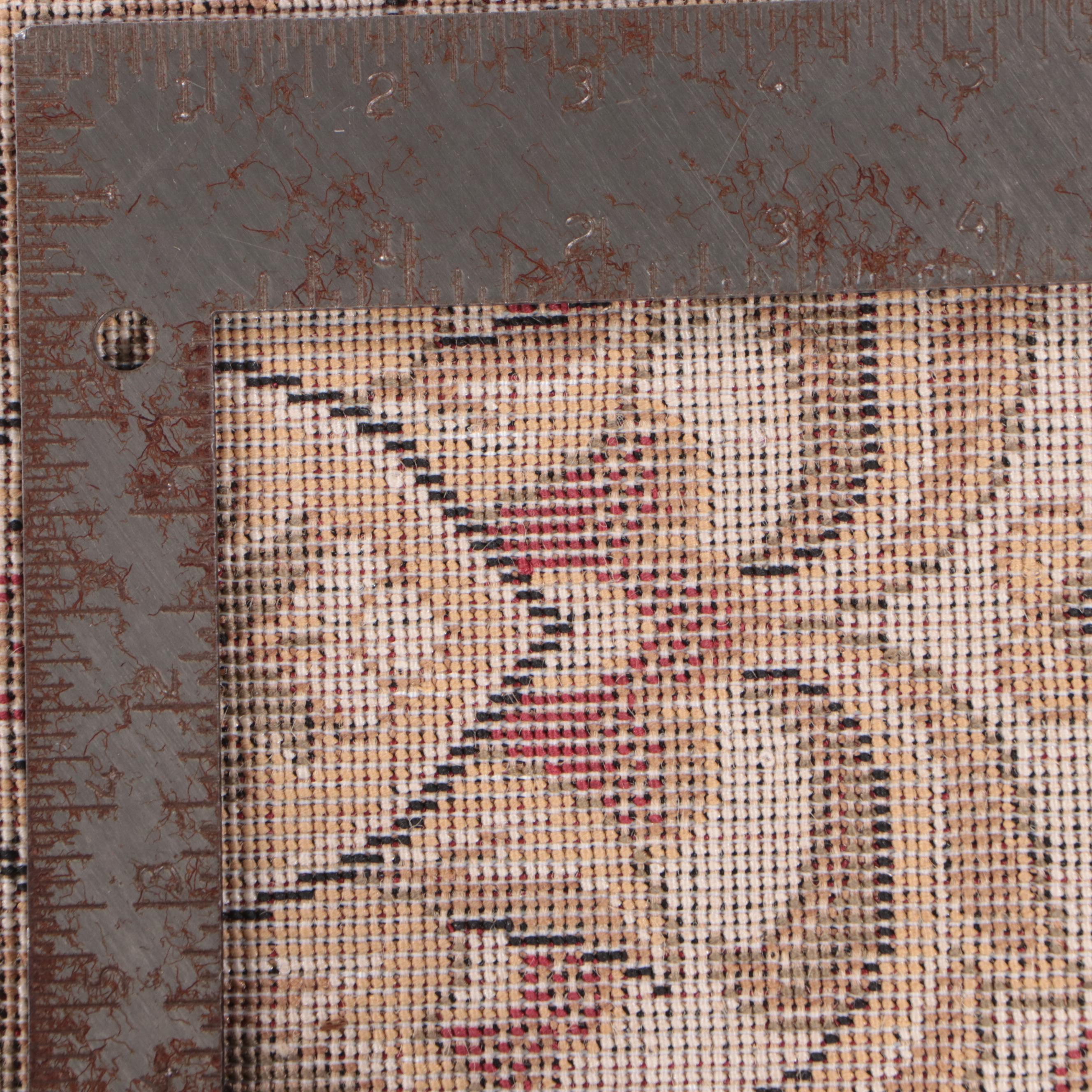 8' x 10'10 Machine Made "Kashan Wheat" Kenneth Mink Area Rug