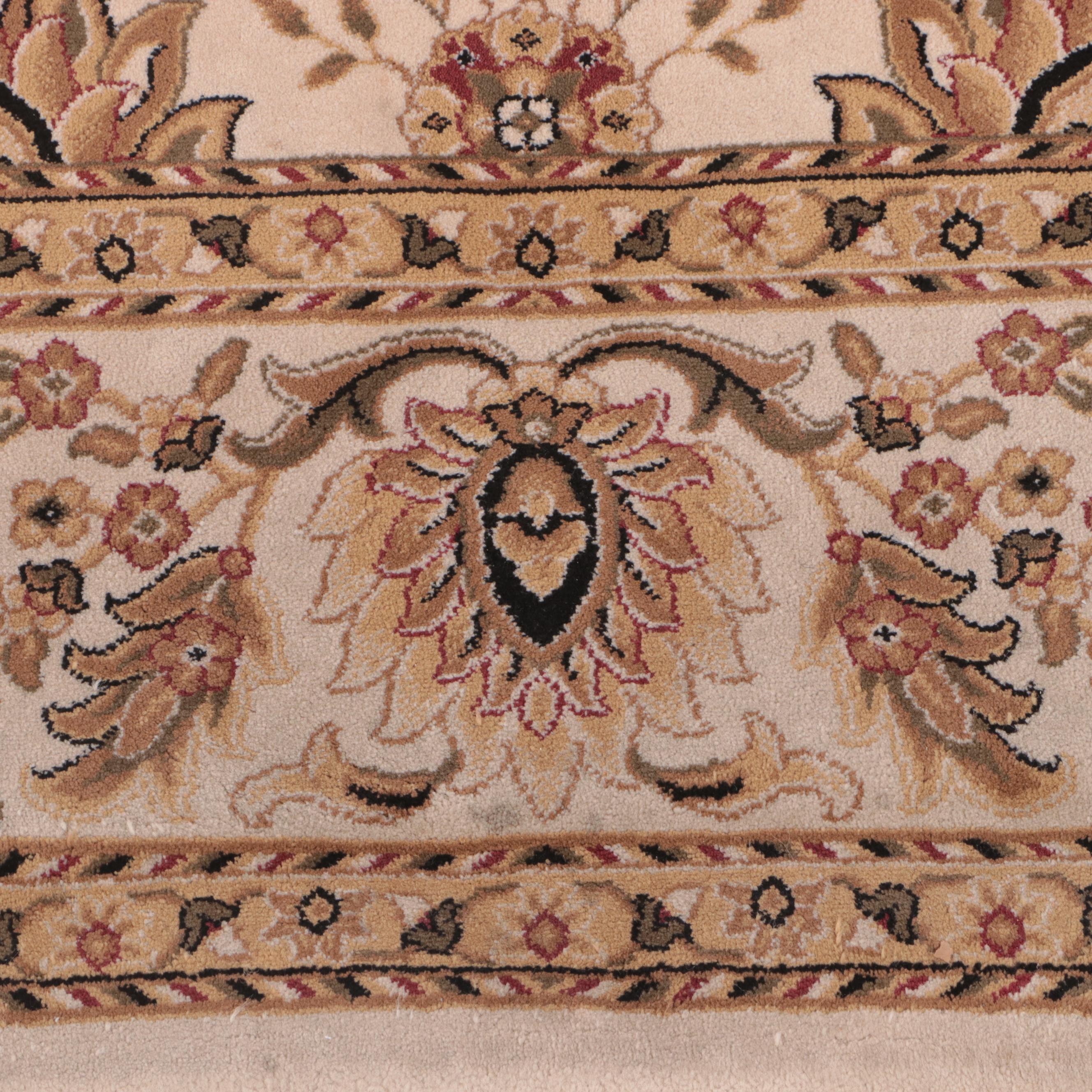 8' x 10'10 Machine Made "Kashan Wheat" Kenneth Mink Area Rug