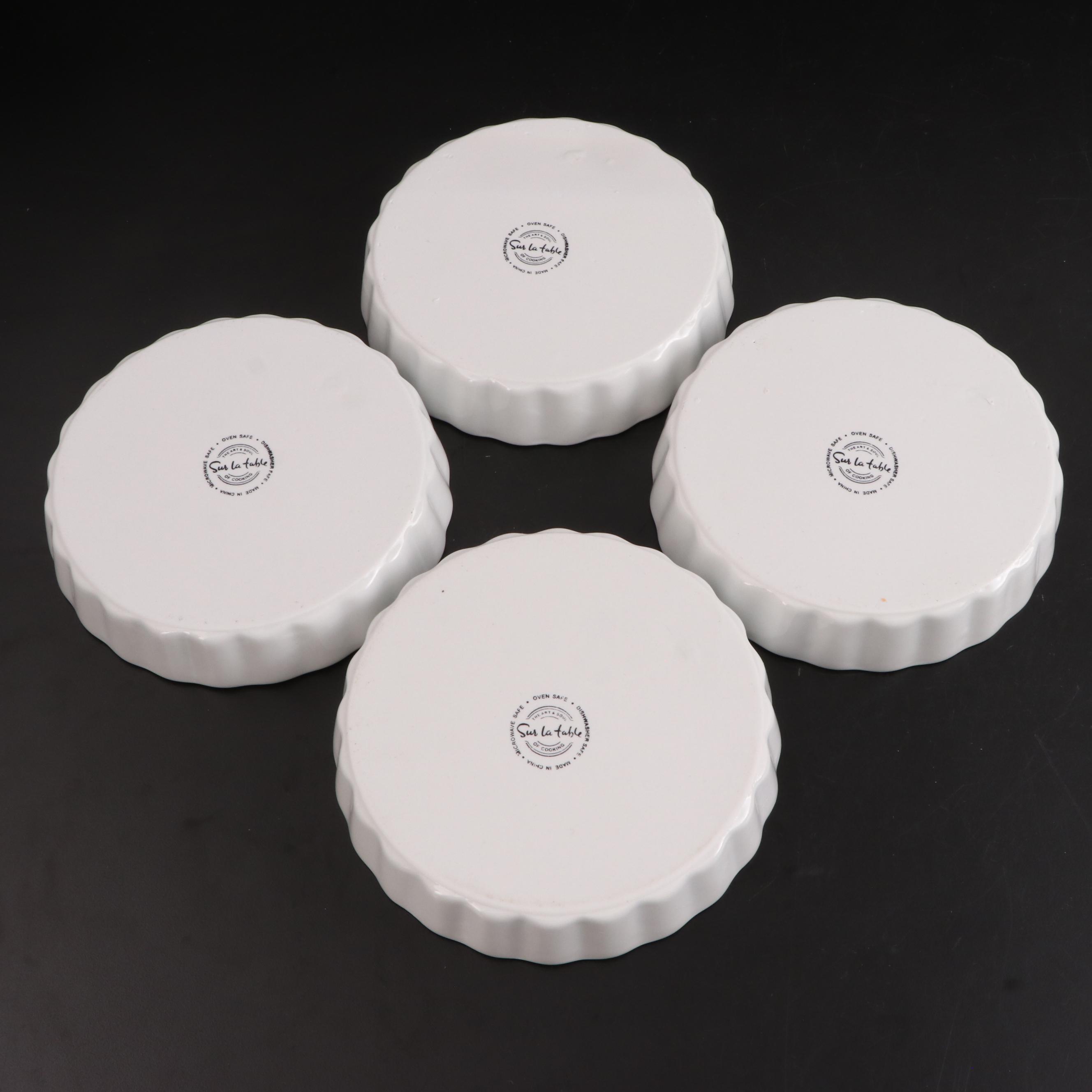 Sur La Table Ramekins, Japanese Footed Dish and Pottery Bowl with Cover