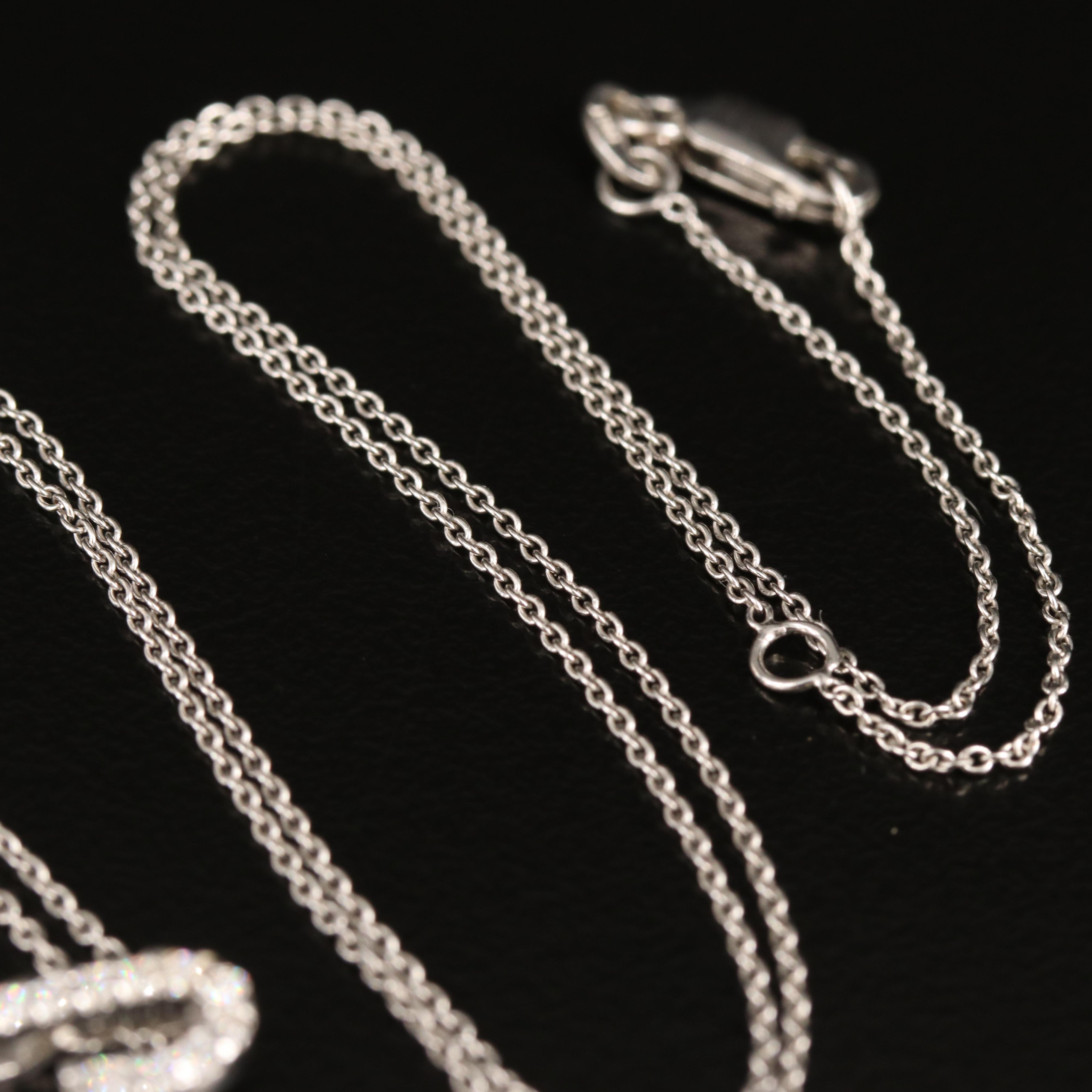 Roberto Coin 18K 0.56 CTW Diamond "S" Initial Pendant Necklace