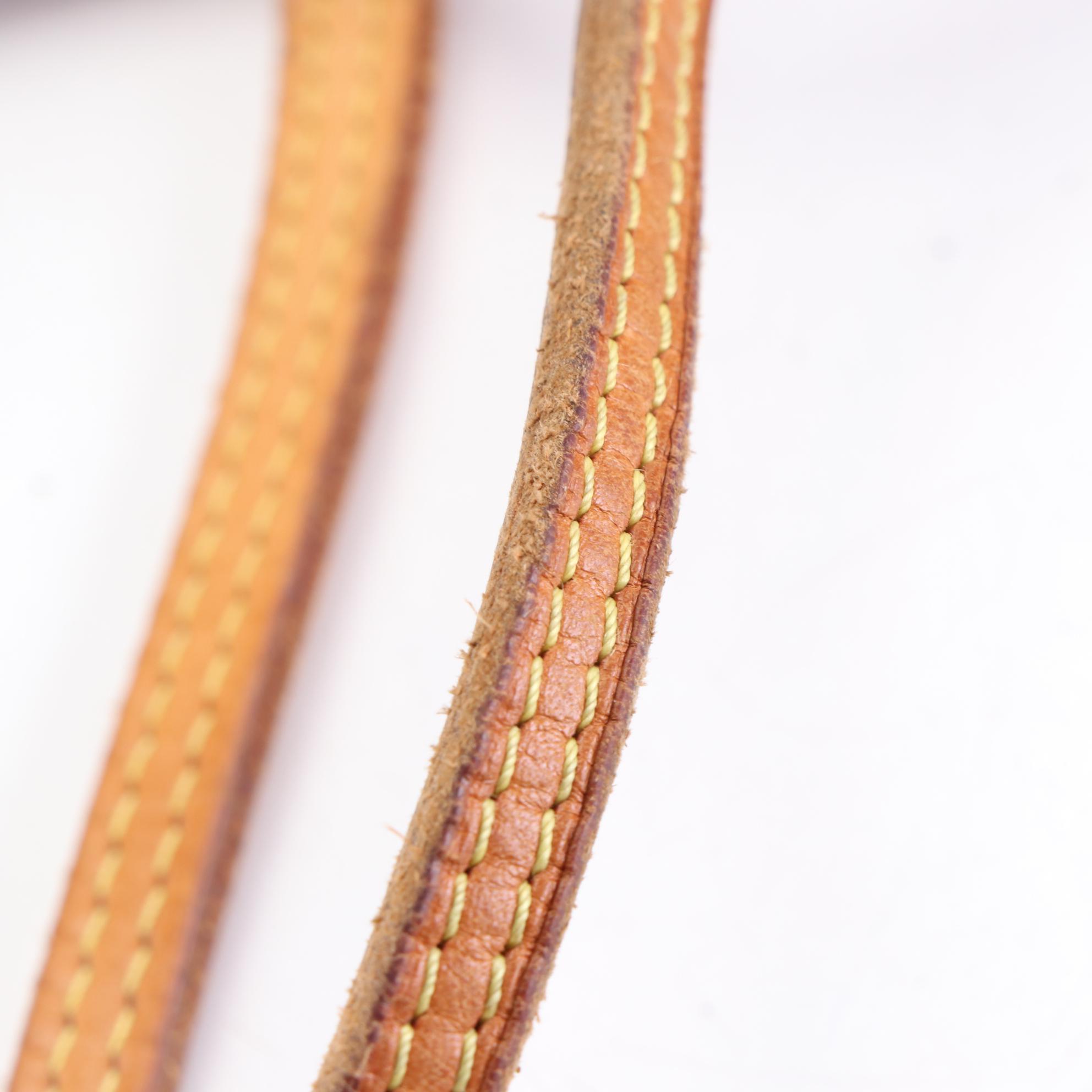 Louis Vuitton Neverfull MM in Damier Azur Canvas and Vachetta Leather with Box