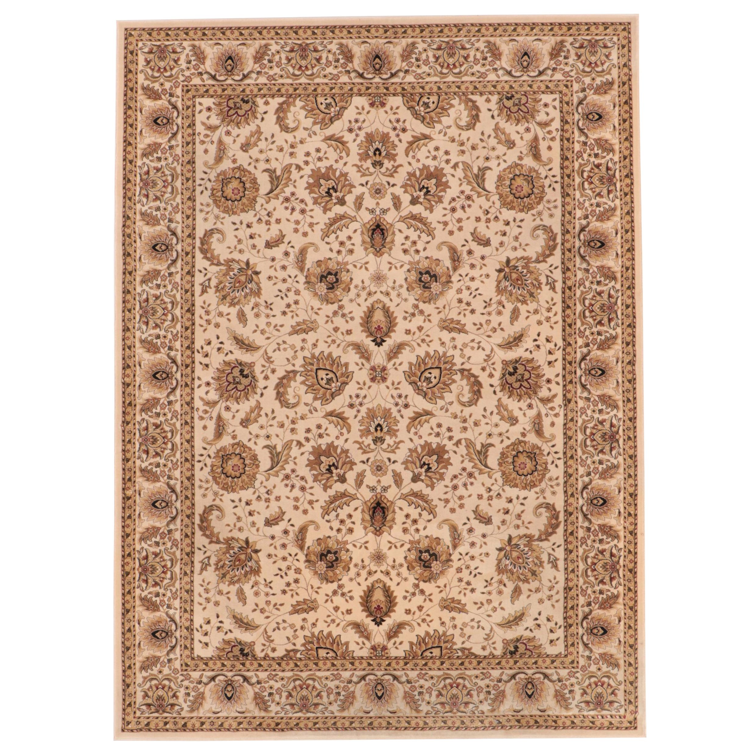 8' x 10'10 Machine Made "Kashan Wheat" Kenneth Mink Area Rug