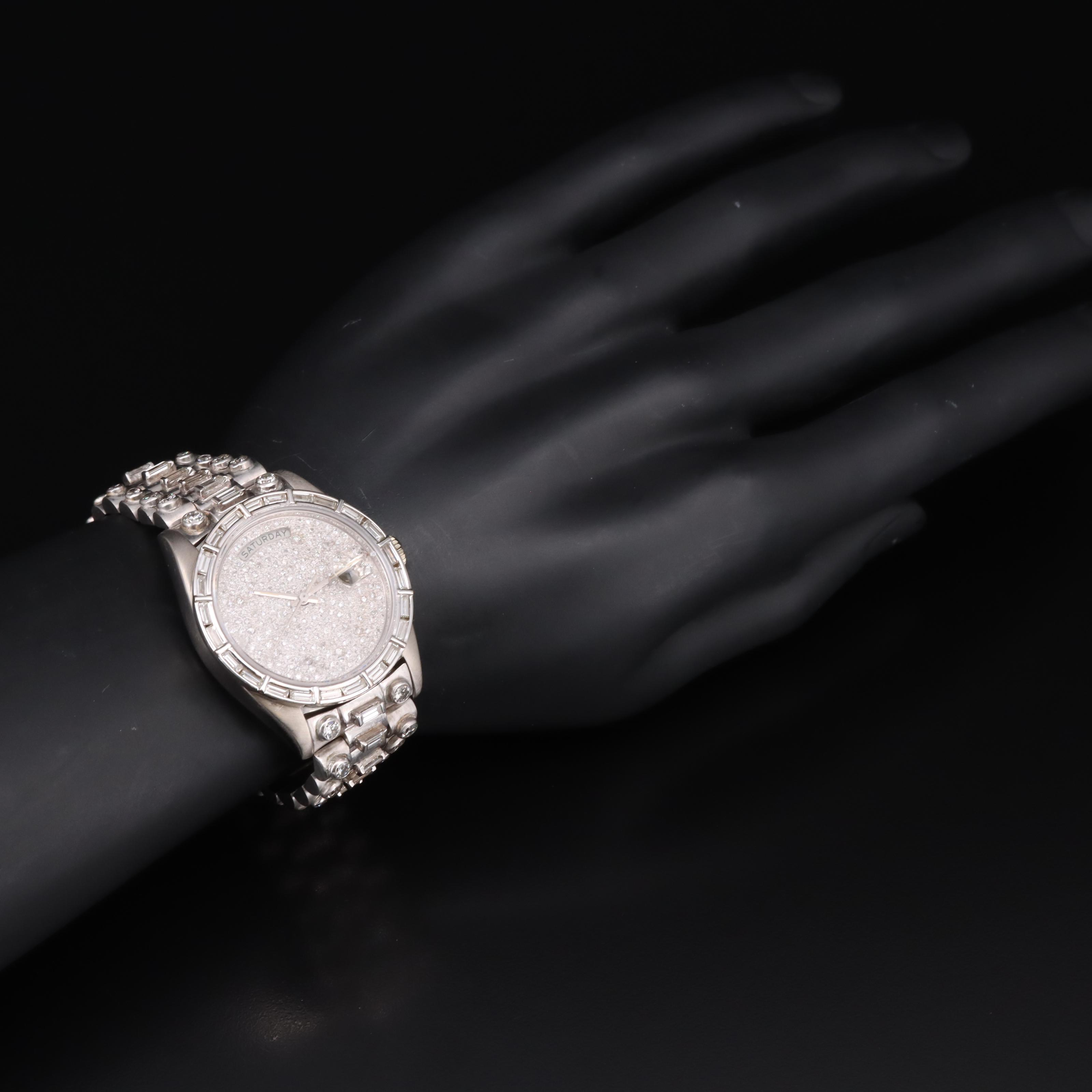 1979 Rolex Day-Date 7.26 CTW Diamond Watch