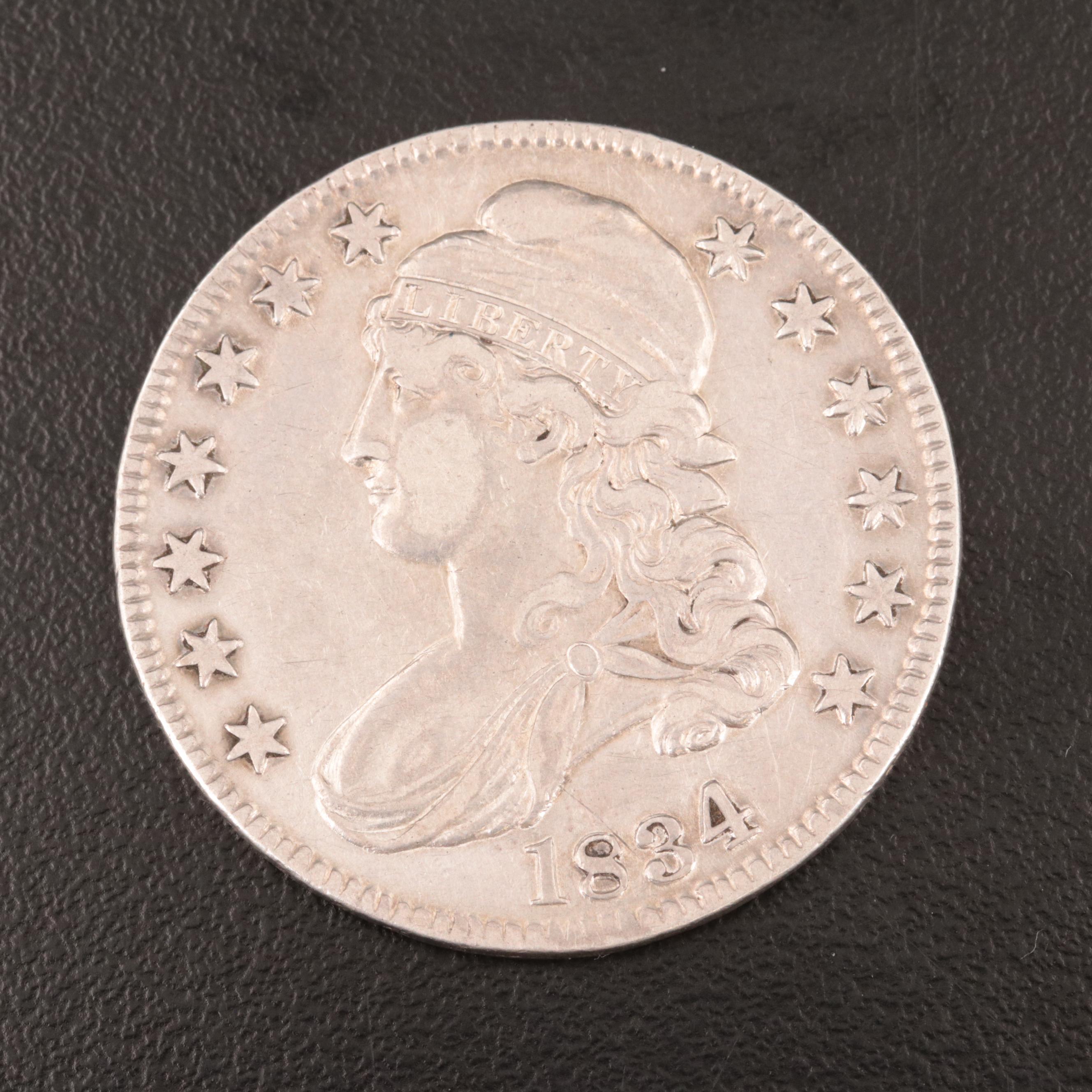 1834 Capped Bust Silver Half Dollar
