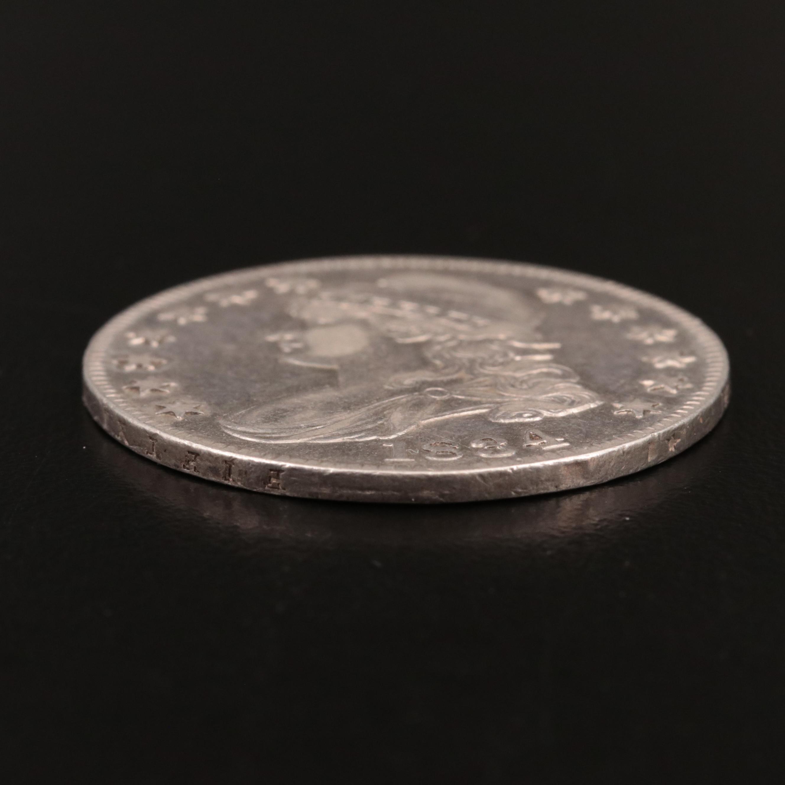 1834 Capped Bust Silver Half Dollar