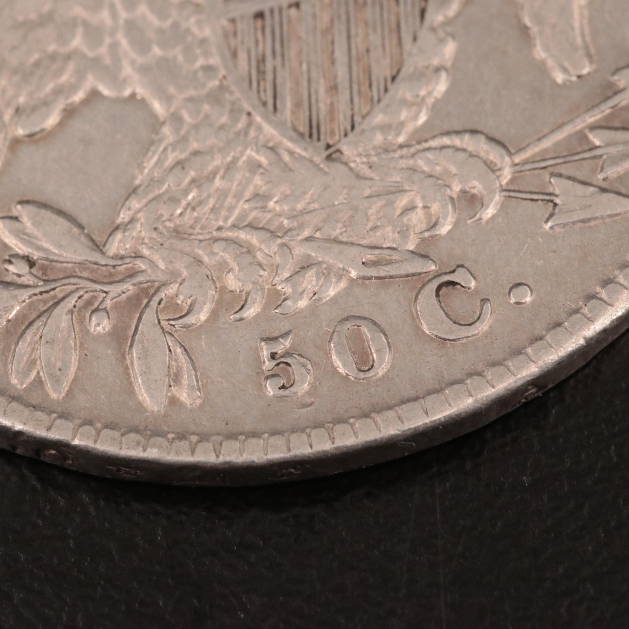 1834 Capped Bust Silver Half Dollar