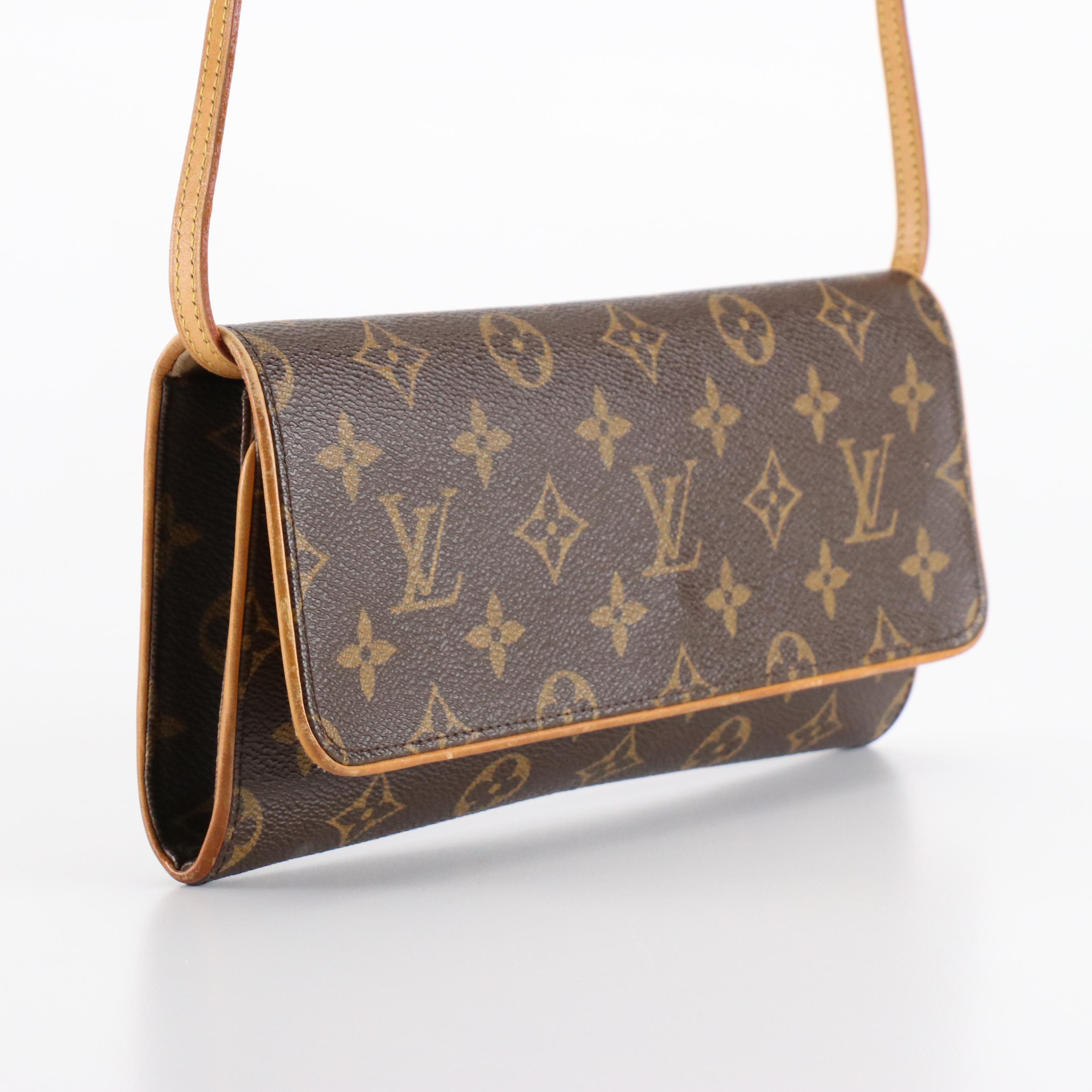 Louis Vuitton Pochette Twin GM in Monogram Canvas and Vachetta Leather