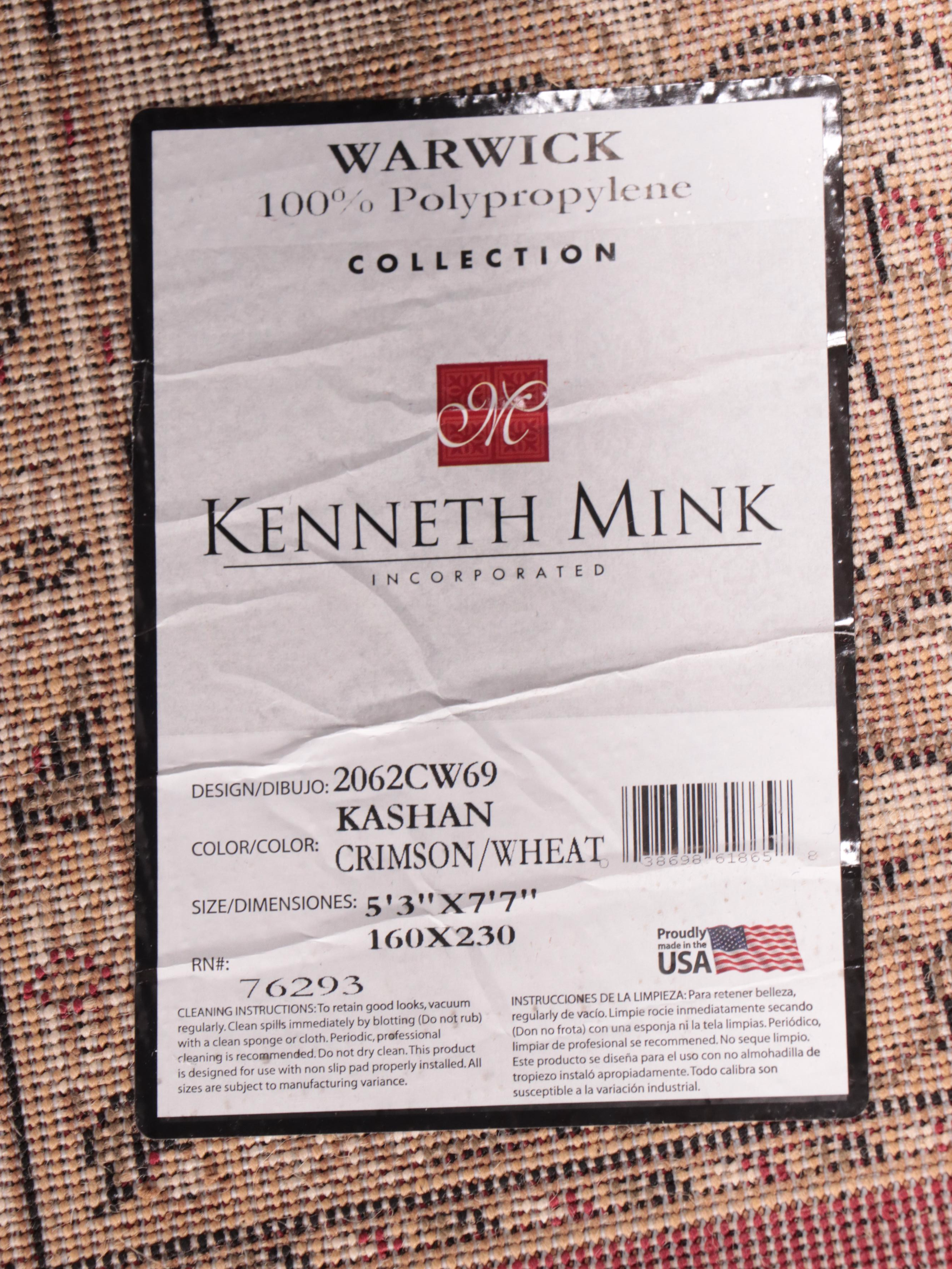 5'4 x 7'8 Machine Made Kenneth Mark Persian Kashan Style Area Rug