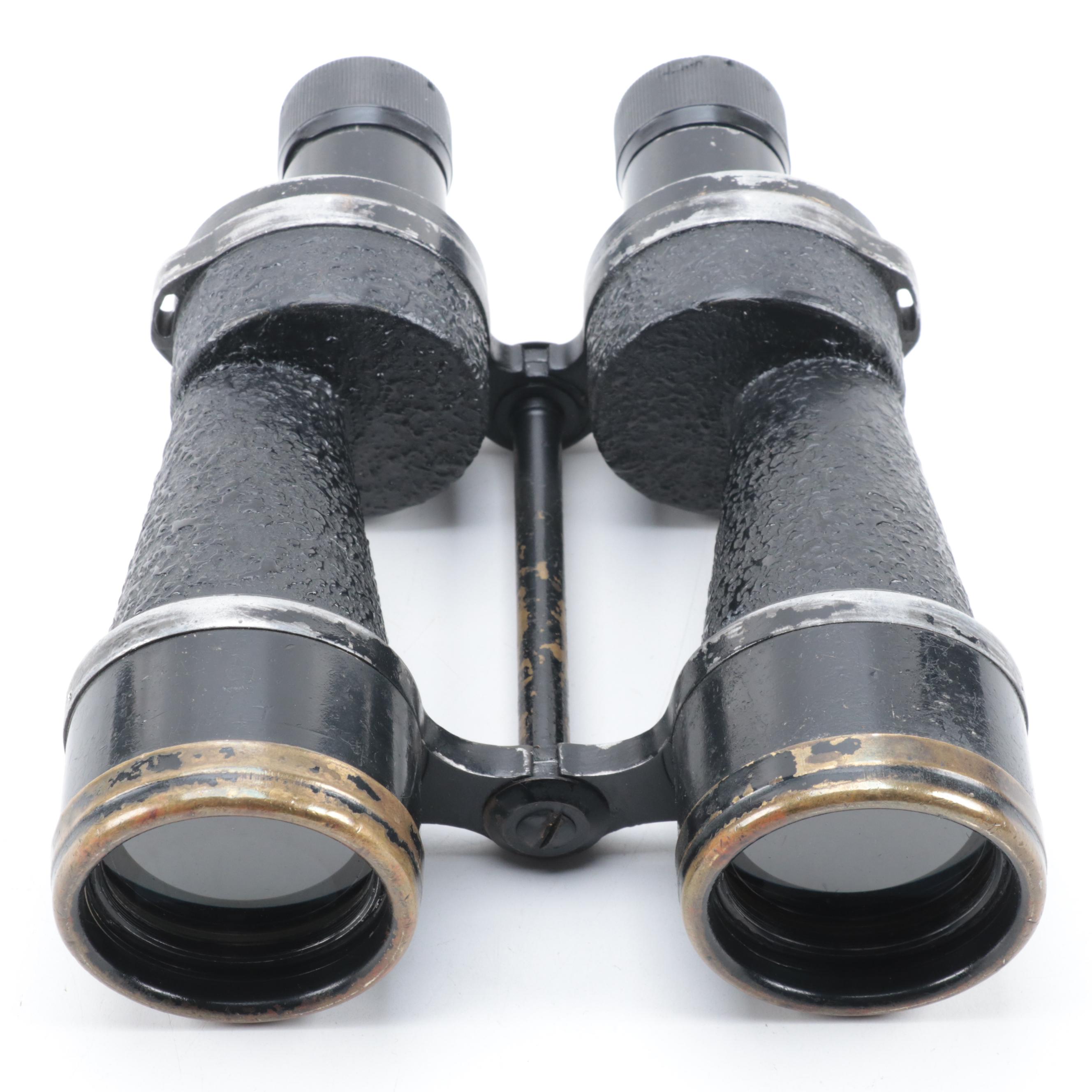 WWII Era Kershawn Bino Prism No. 2 Mark II and Other Binoculars with Case