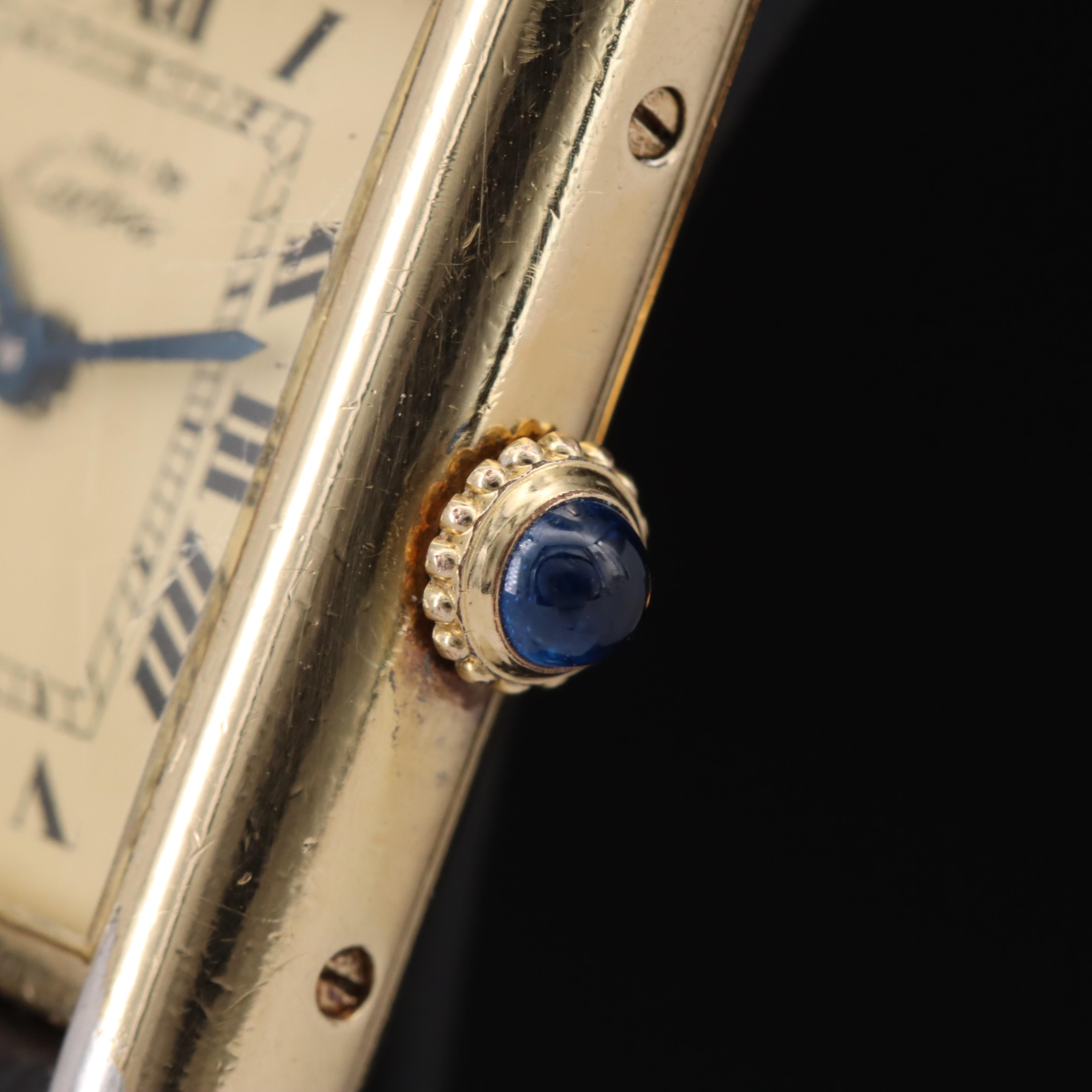 Cartier Must De Cartier Tank Stem Wind Watch