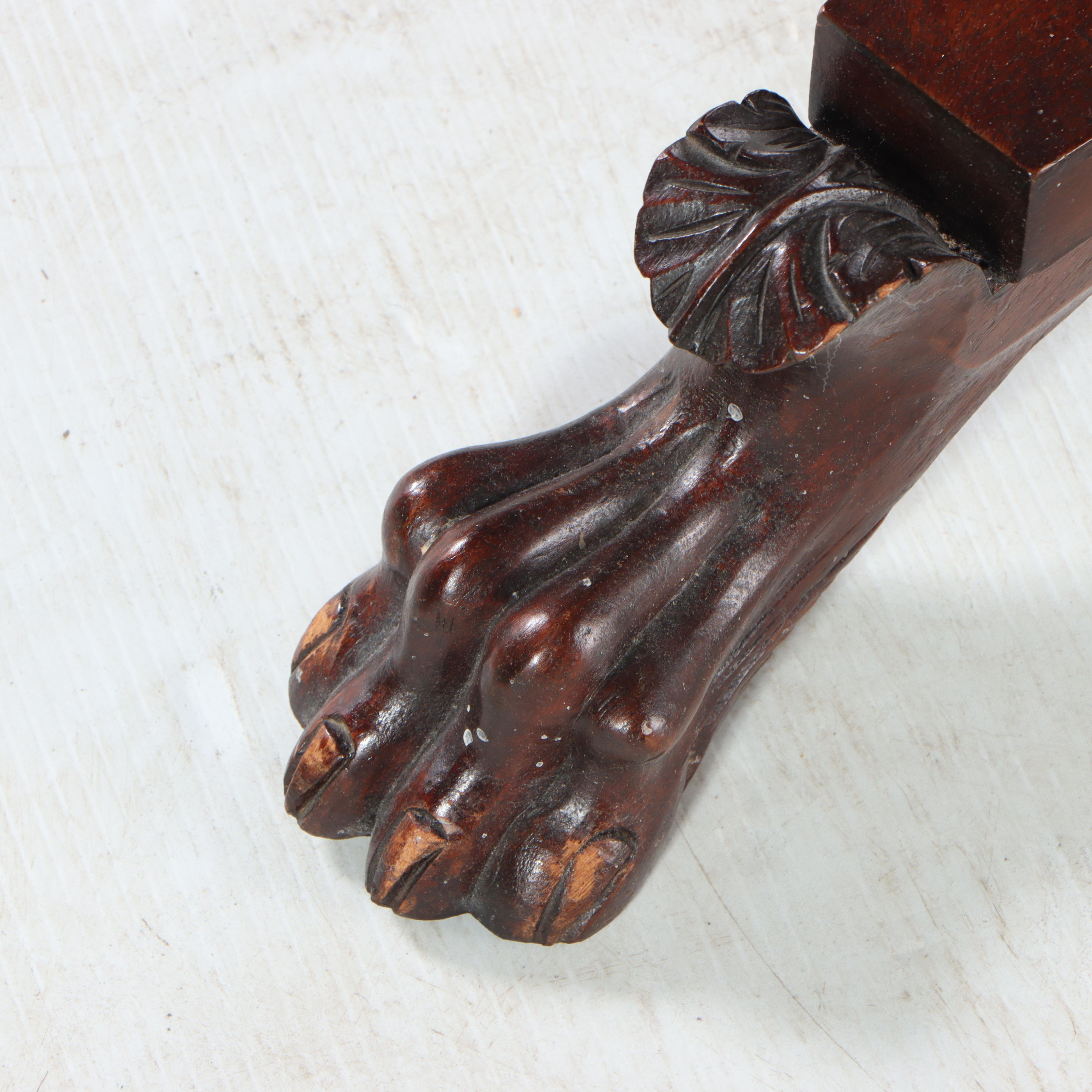 American Classical Carved Mahogany Games Table, circa 1830